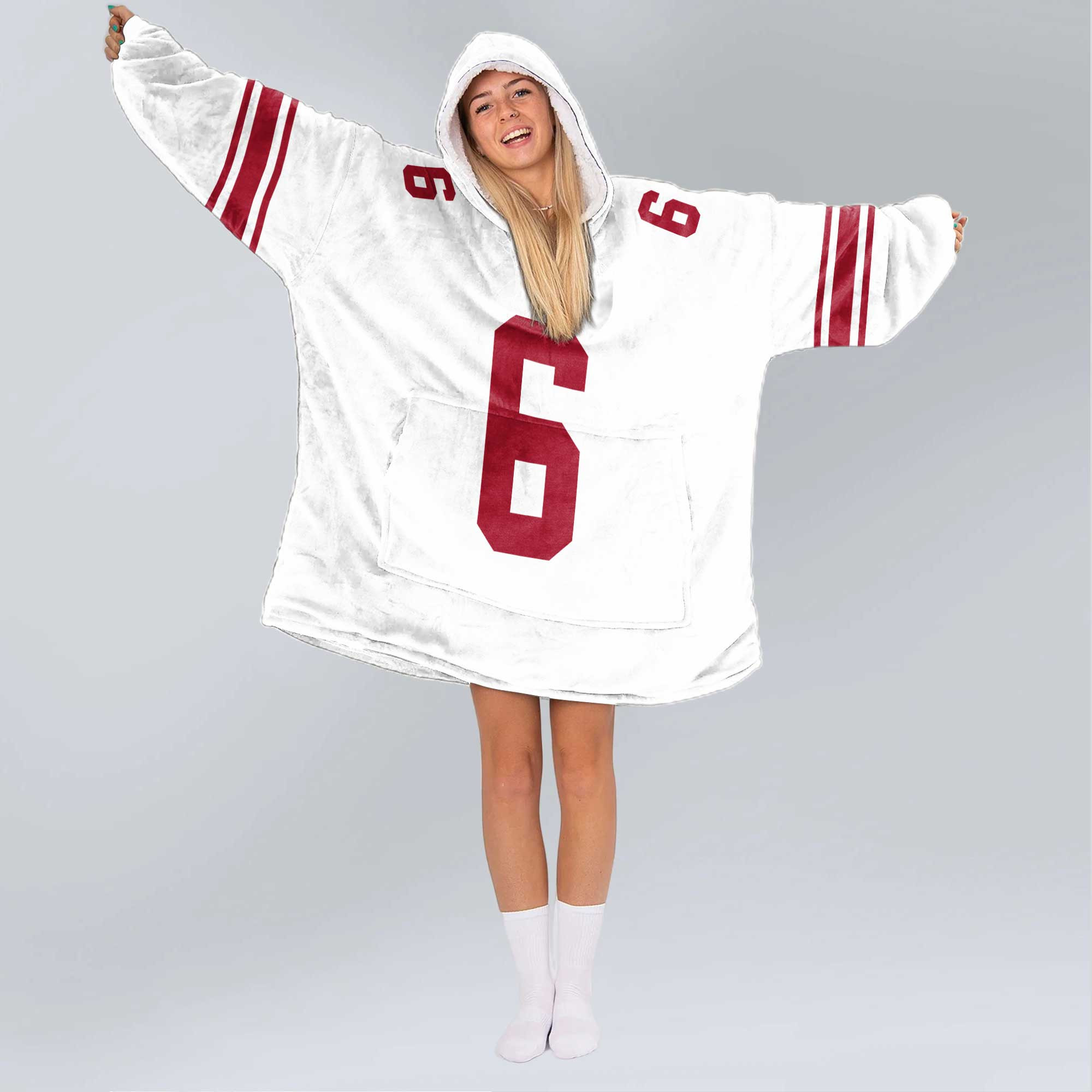 J.D 6 New York G Football Unisex Blanket Hoodie
