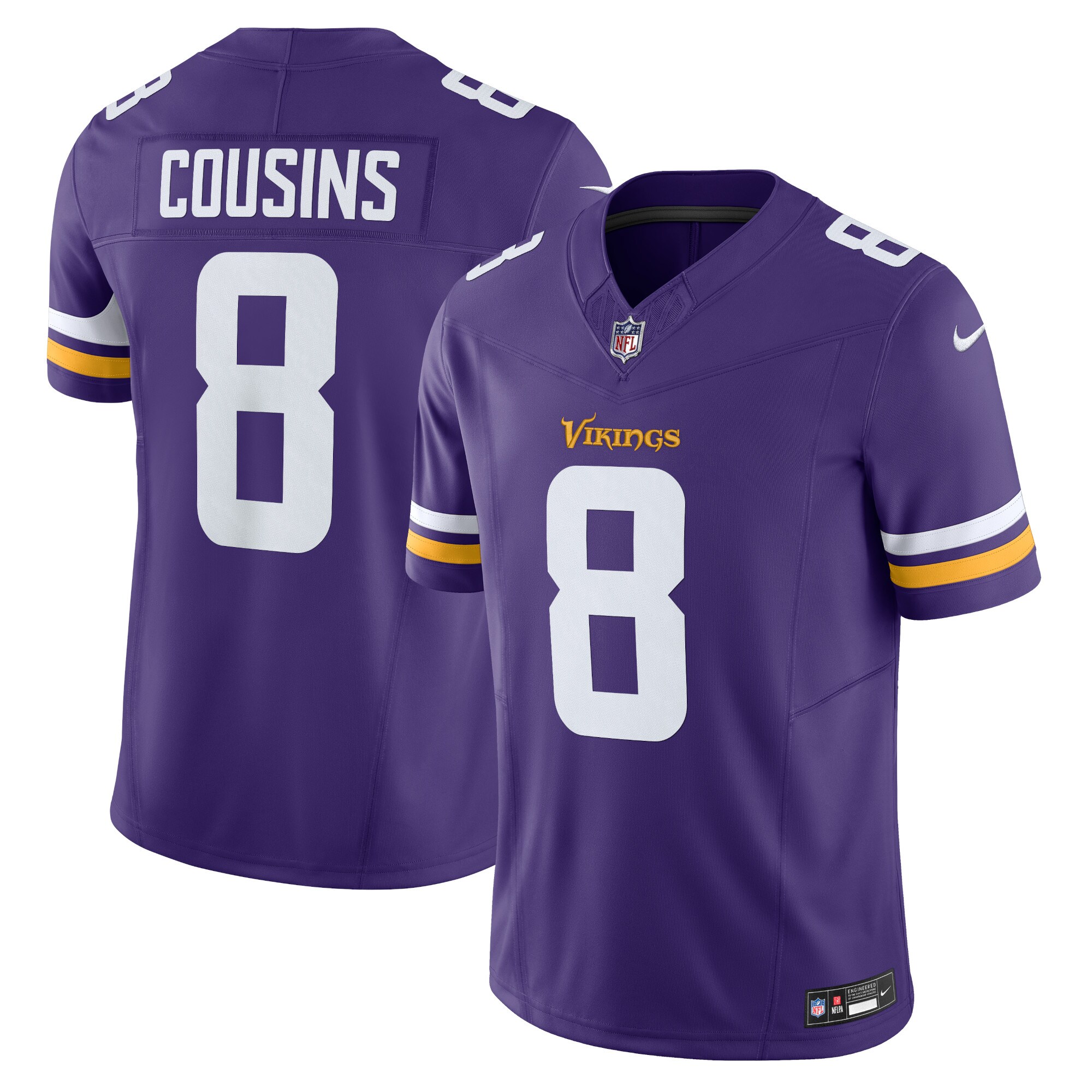 Kirk Cousins Minnesota Vikings  Vapor F.U.S.E. Limited Jersey - Purple