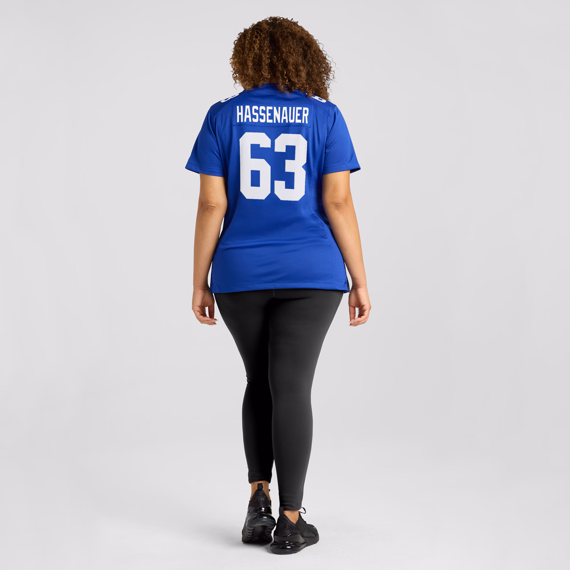JC Hassenauer New York Giants Women's Team Game Jersey - Royal