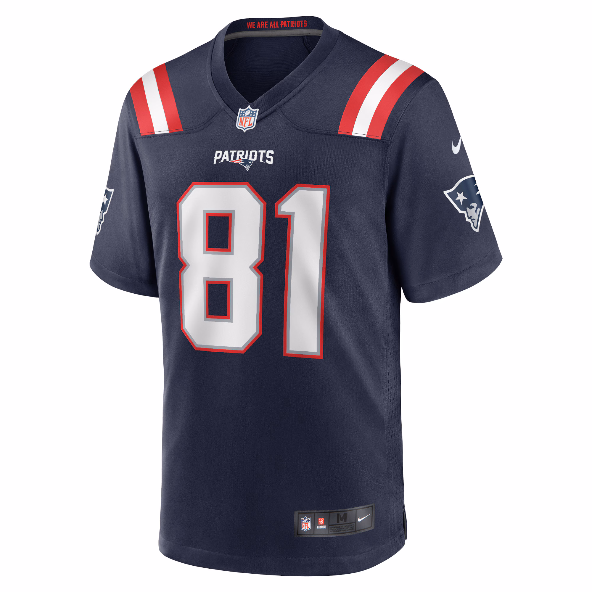 Jonnu Smith New England Patriots Game Jersey - Navy