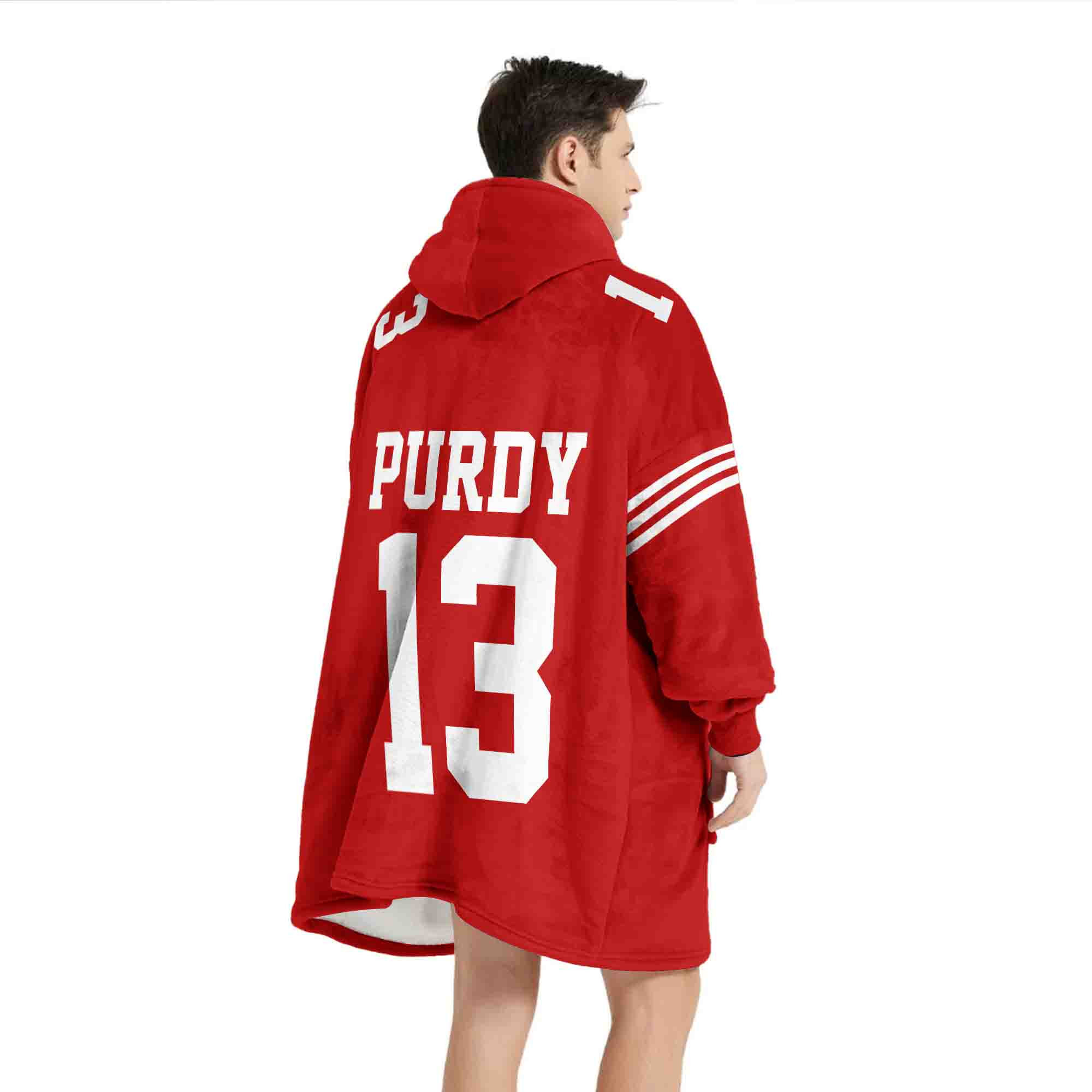 Adult B.P 13 San Francisco 49ers Football Unisex Blanket Hoodie