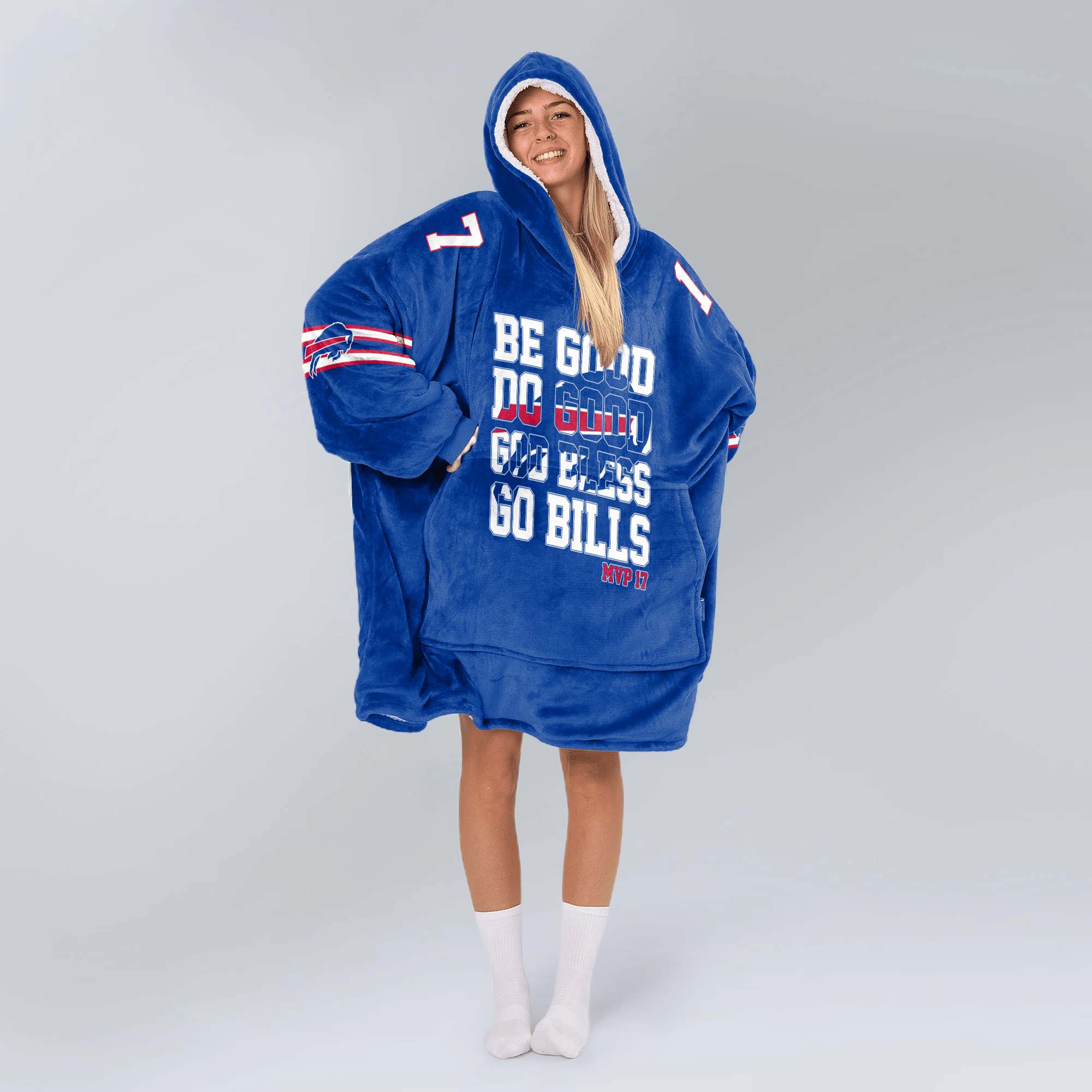 Buffalo Football Unisex Blanket Hoodie