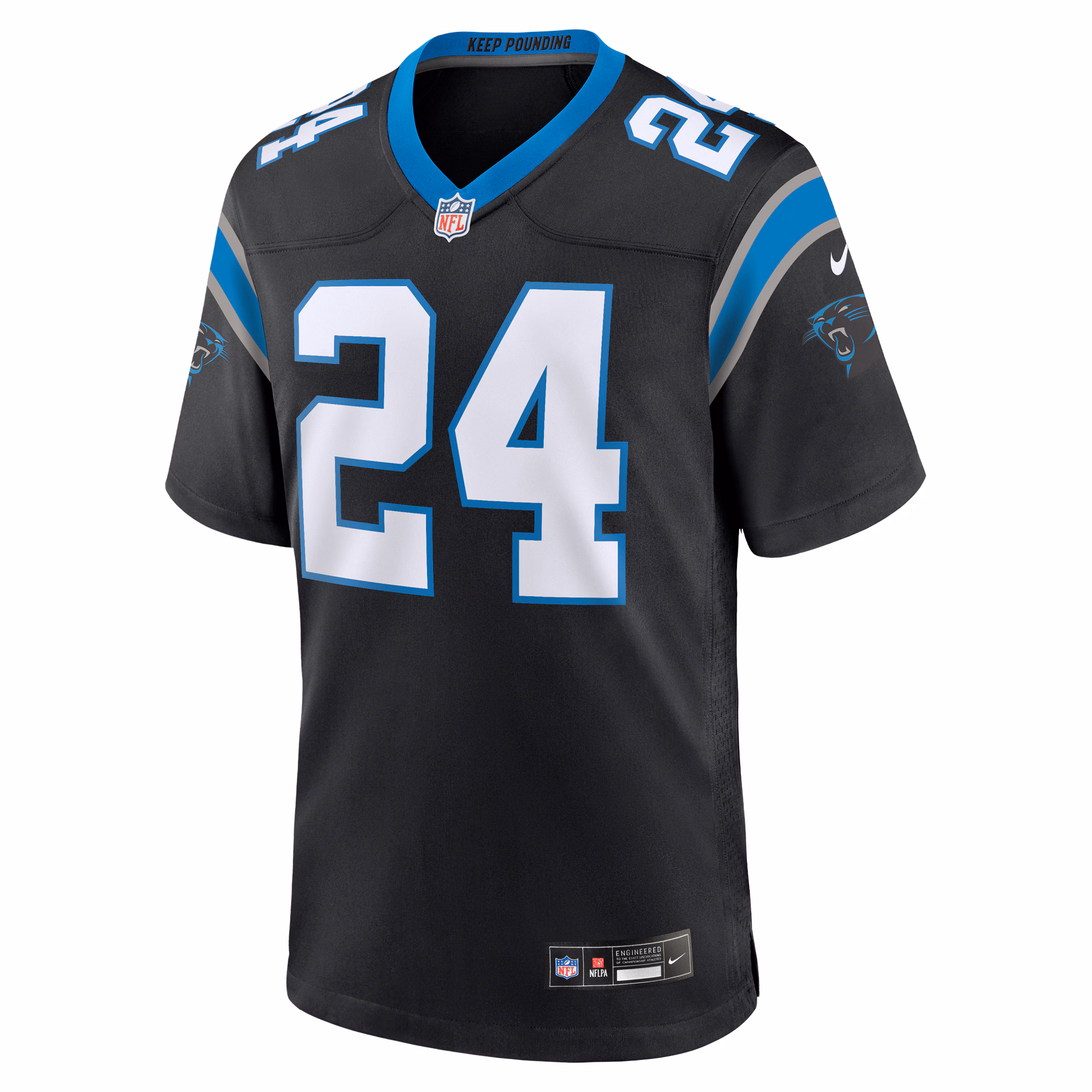 Jonathon Brooks Carolina Panthers 2024 NFL Draft Game Jersey - Black