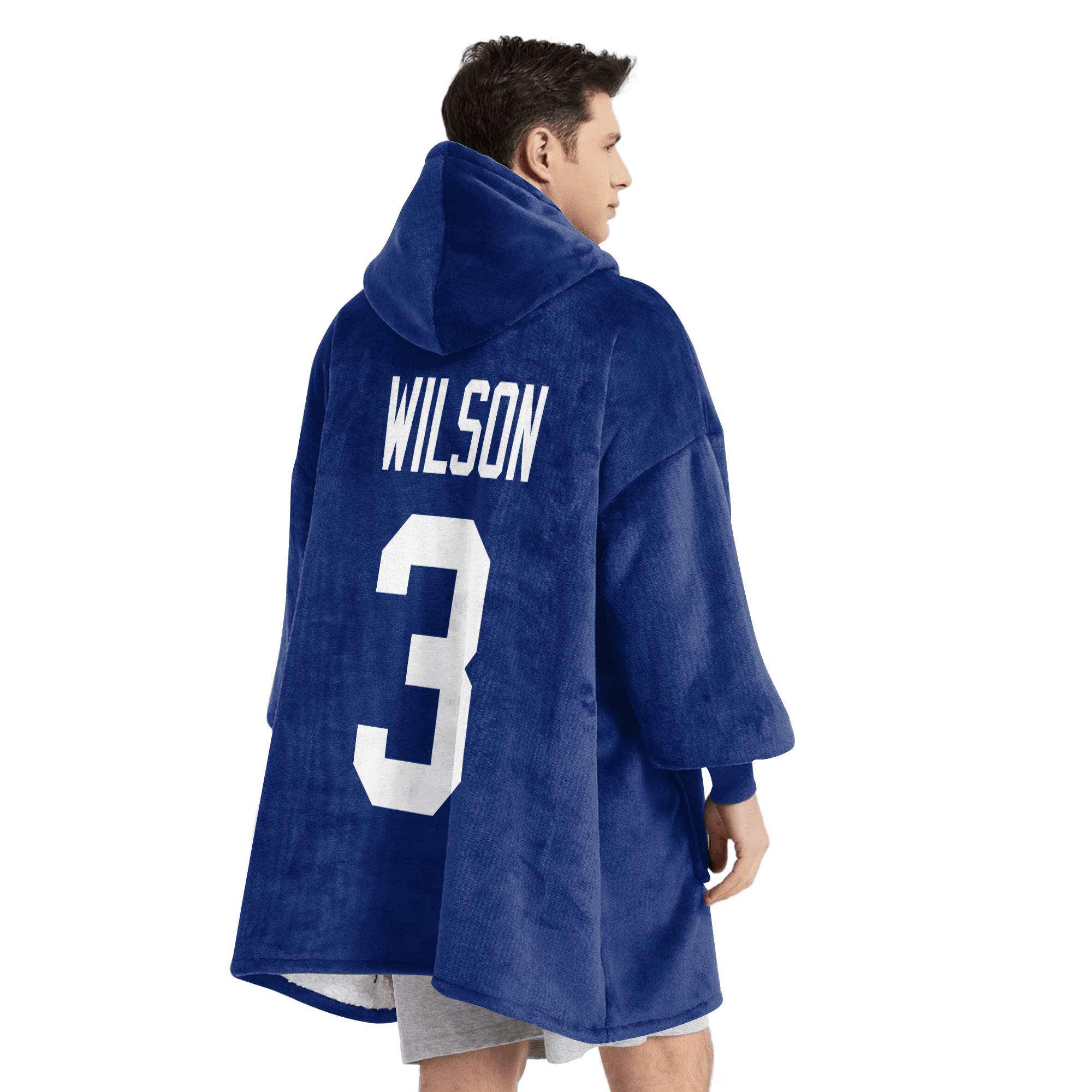 Adult R.W 3 Captain New York G Football Unisex Blanket Hoodie