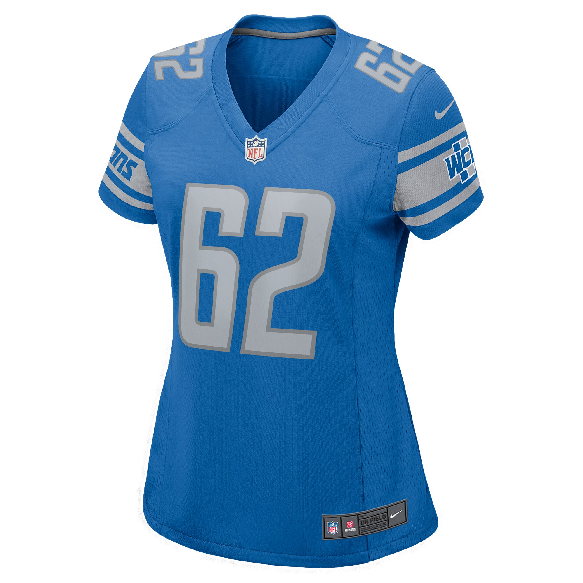 Jarrid Williams Detroit Lions  Women's Home Game Player Jersey - Blue