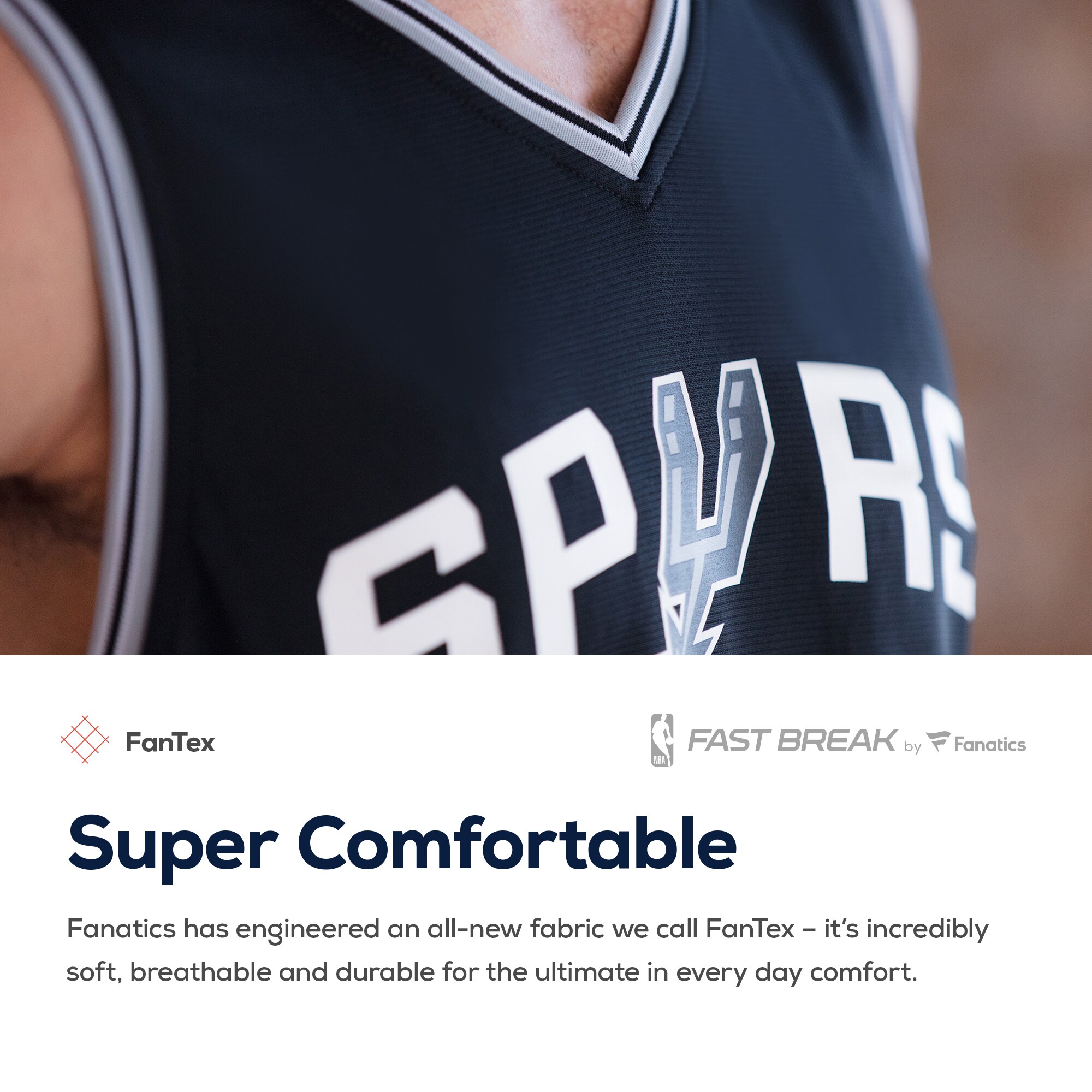 Keldon Johnson San Antonio Spurs  Fast Break Replica Jersey Black - Icon Edition