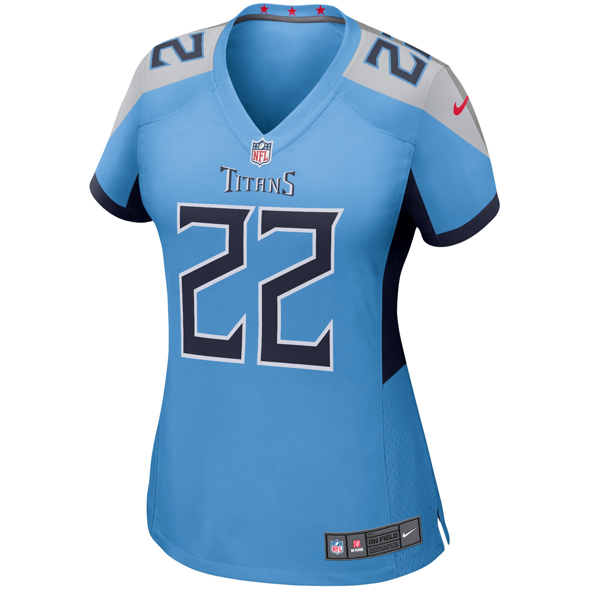 Derrick Henry Tennessee Titans  Women's Game Jersey - Light Blue