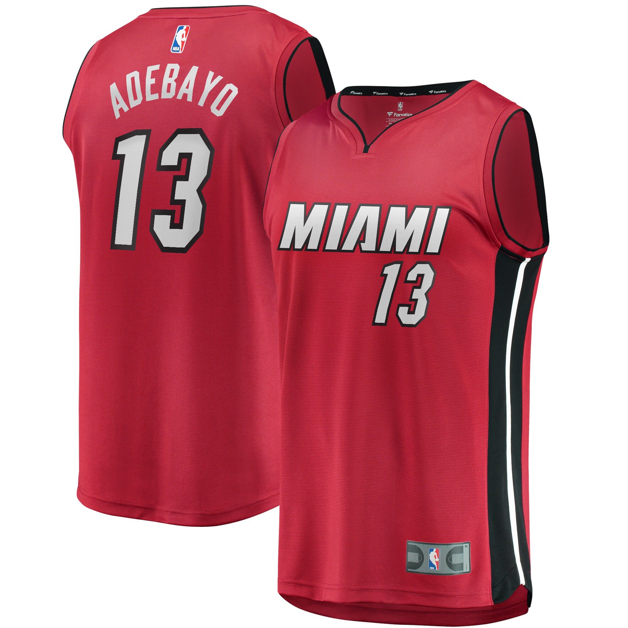 Bam Adebayo Miami Heat  Youth Fast Break Replica Player Jersey - Statement Edition - Red
