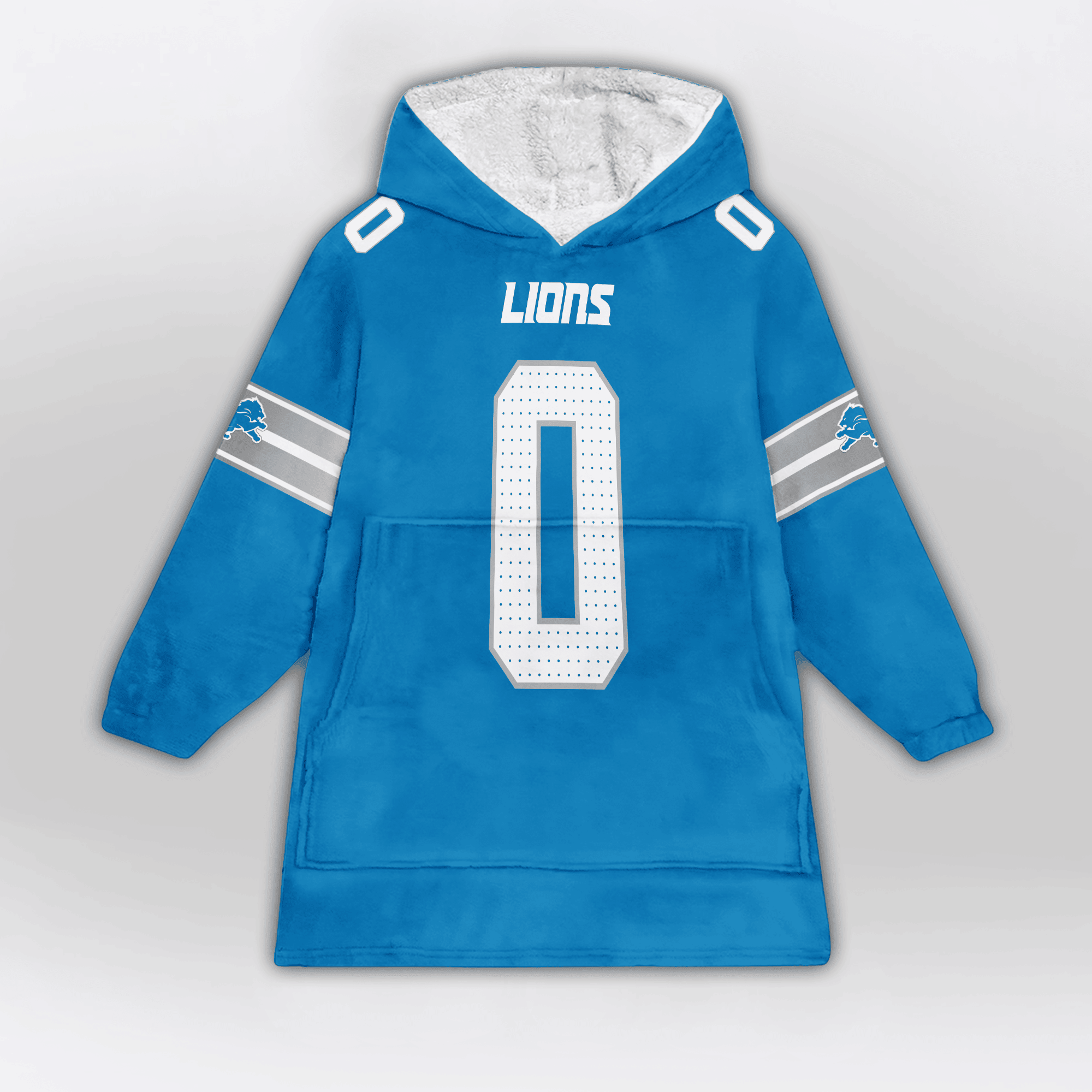 Kid 0 Detroit Football Unisex Blanket Hoodie