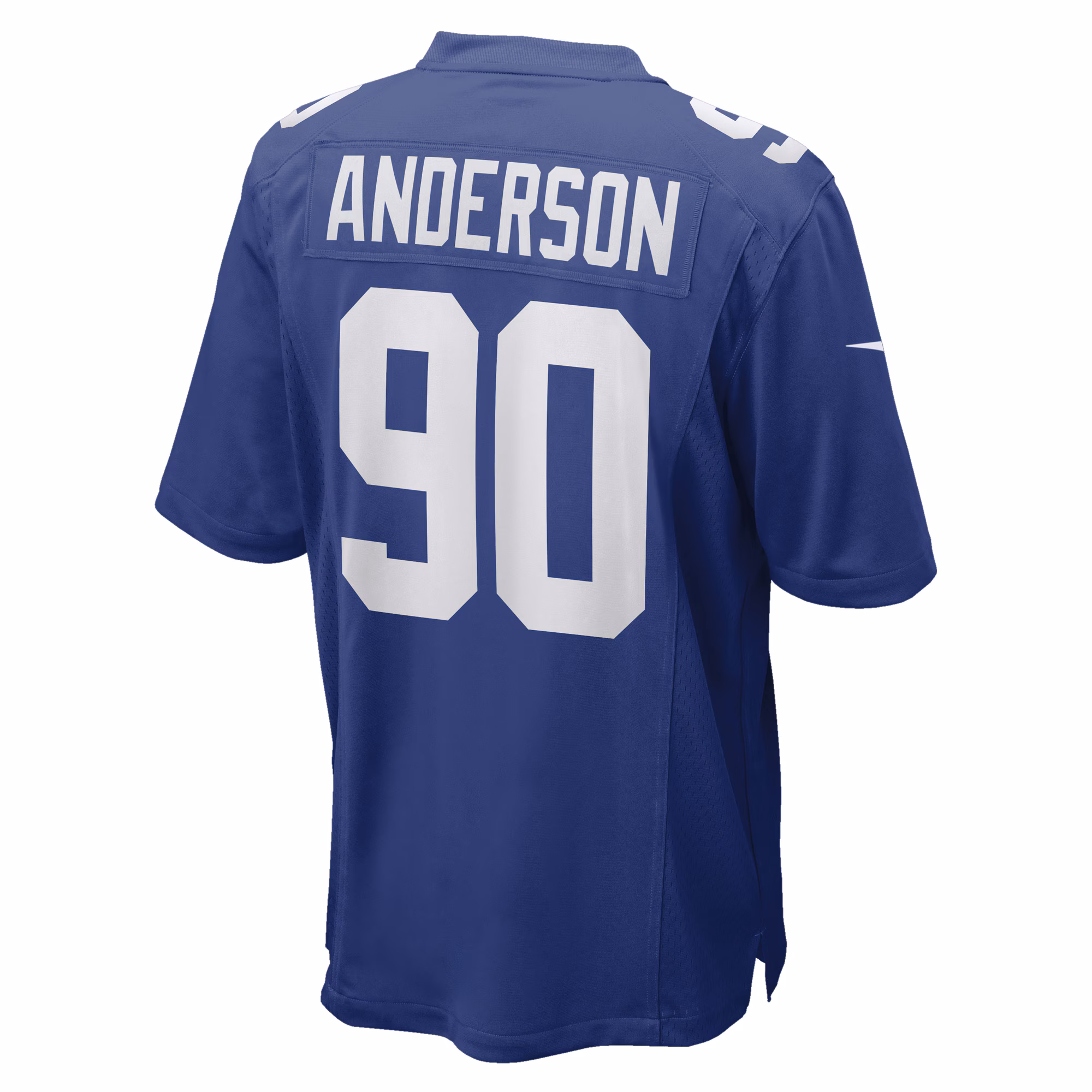 Ryder Anderson New York Giants Game Player Jersey - Royal