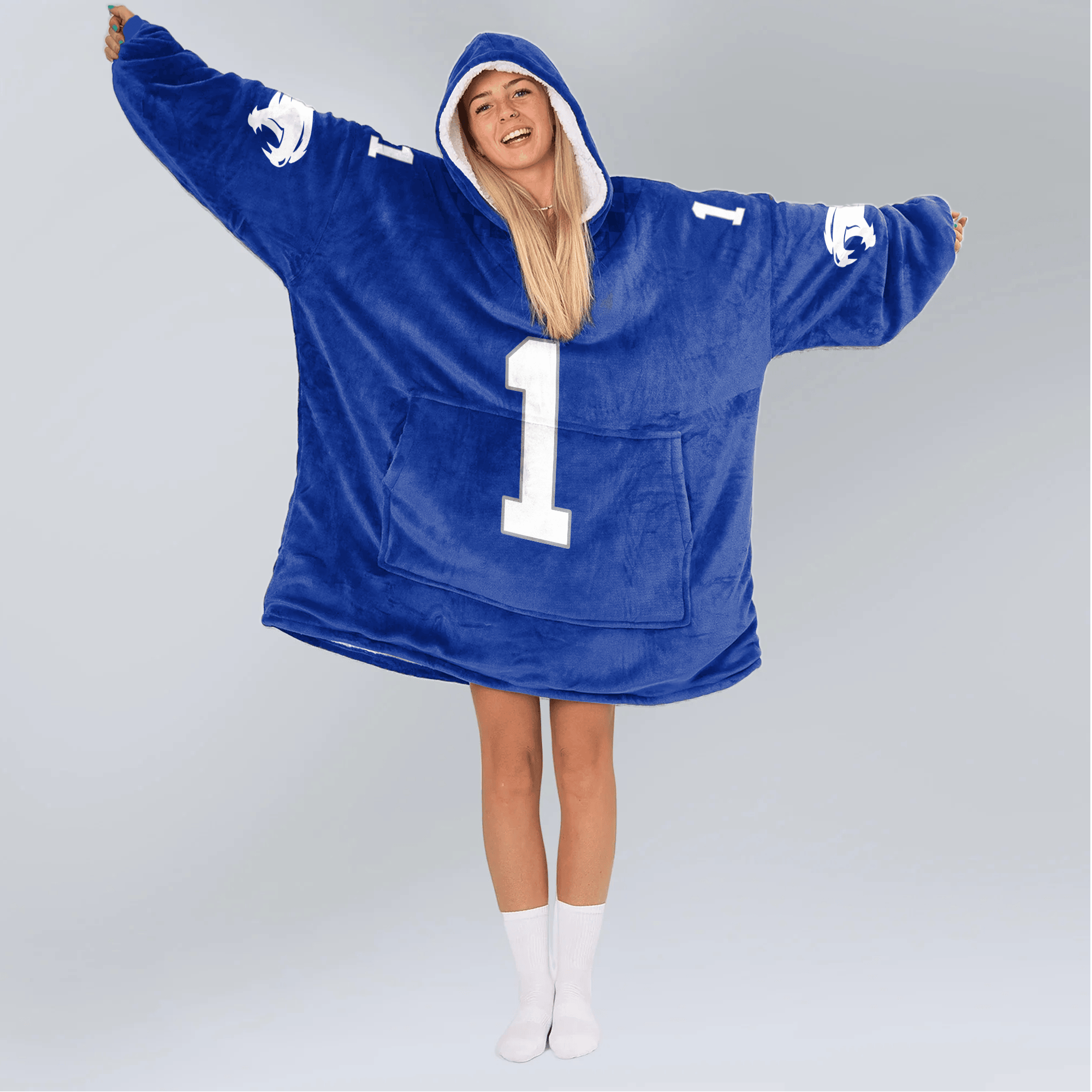 Adult #1 Kentucky Football Unisex Blanket Hoodie