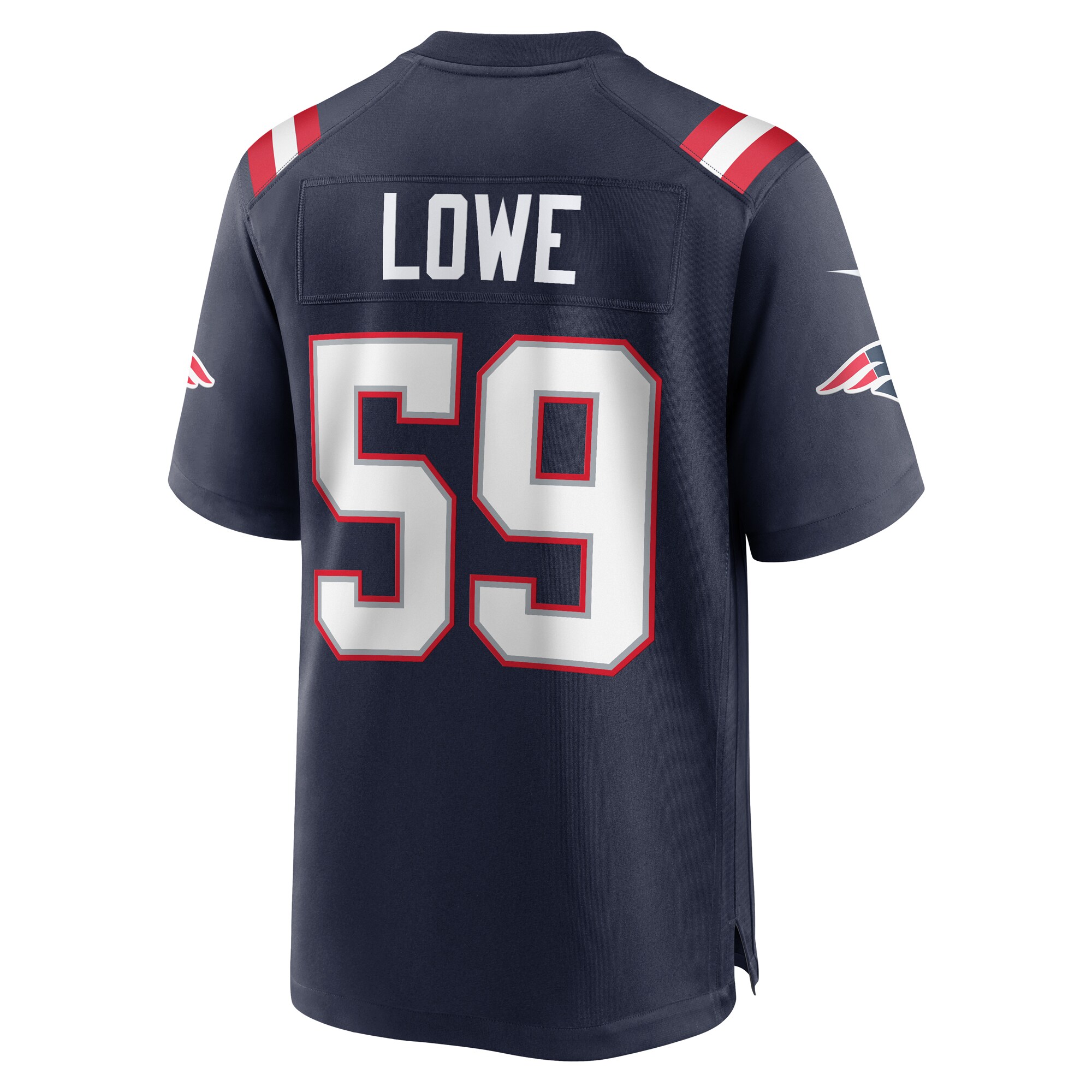 Vederian Lowe New England Patriots Team Game Jersey -  Navy