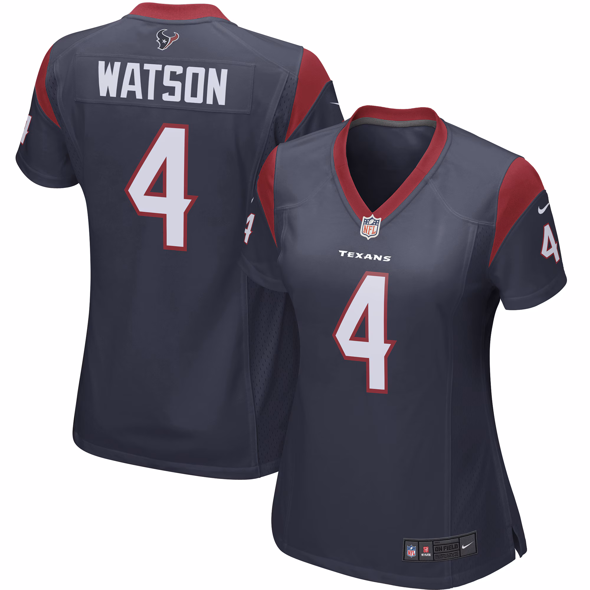 Deshaun Watson Houston Texans Women's Player Game Jersey - Navy