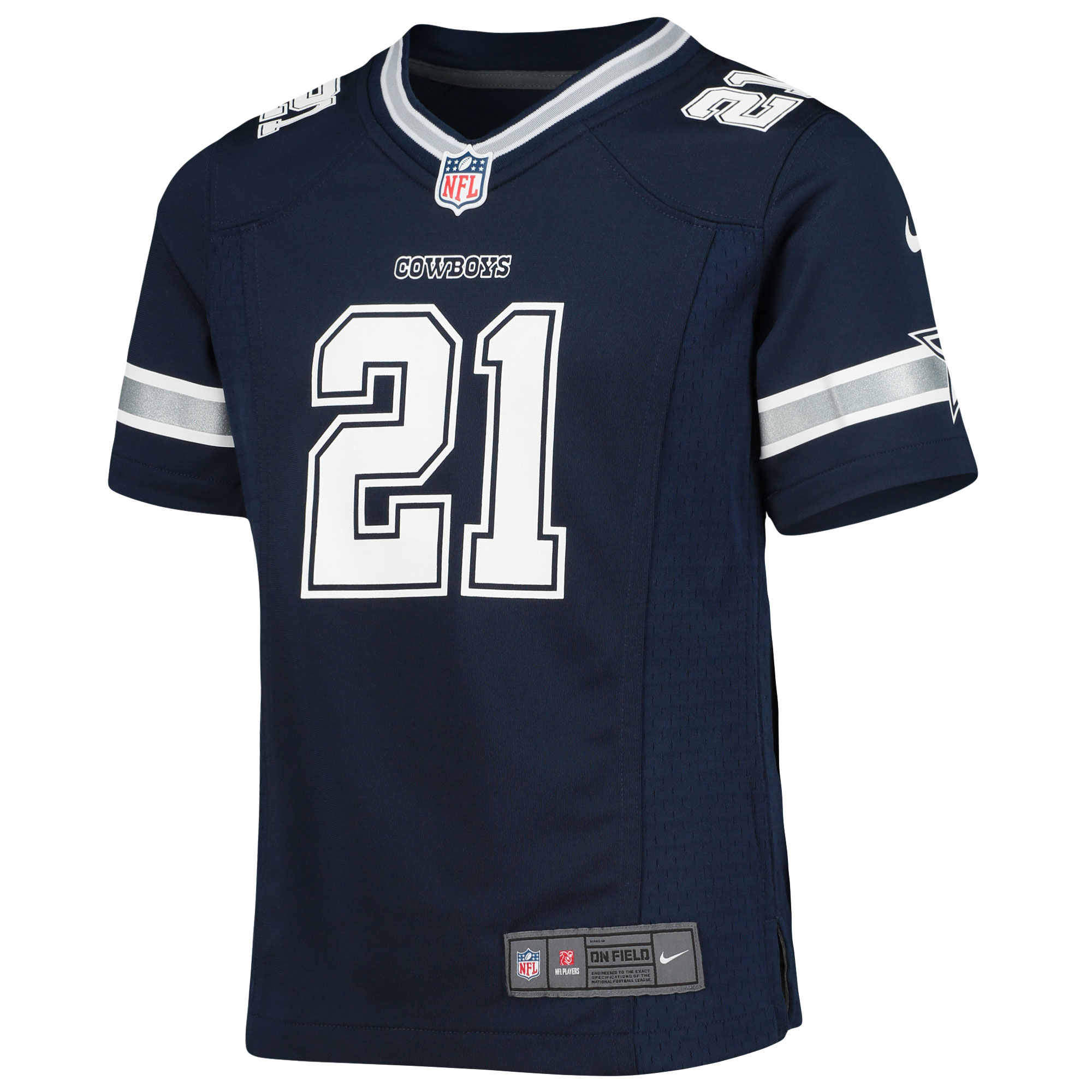 Ezekiel Elliott Dallas Cowboys  Girls Youth Team Game Jersey - Navy