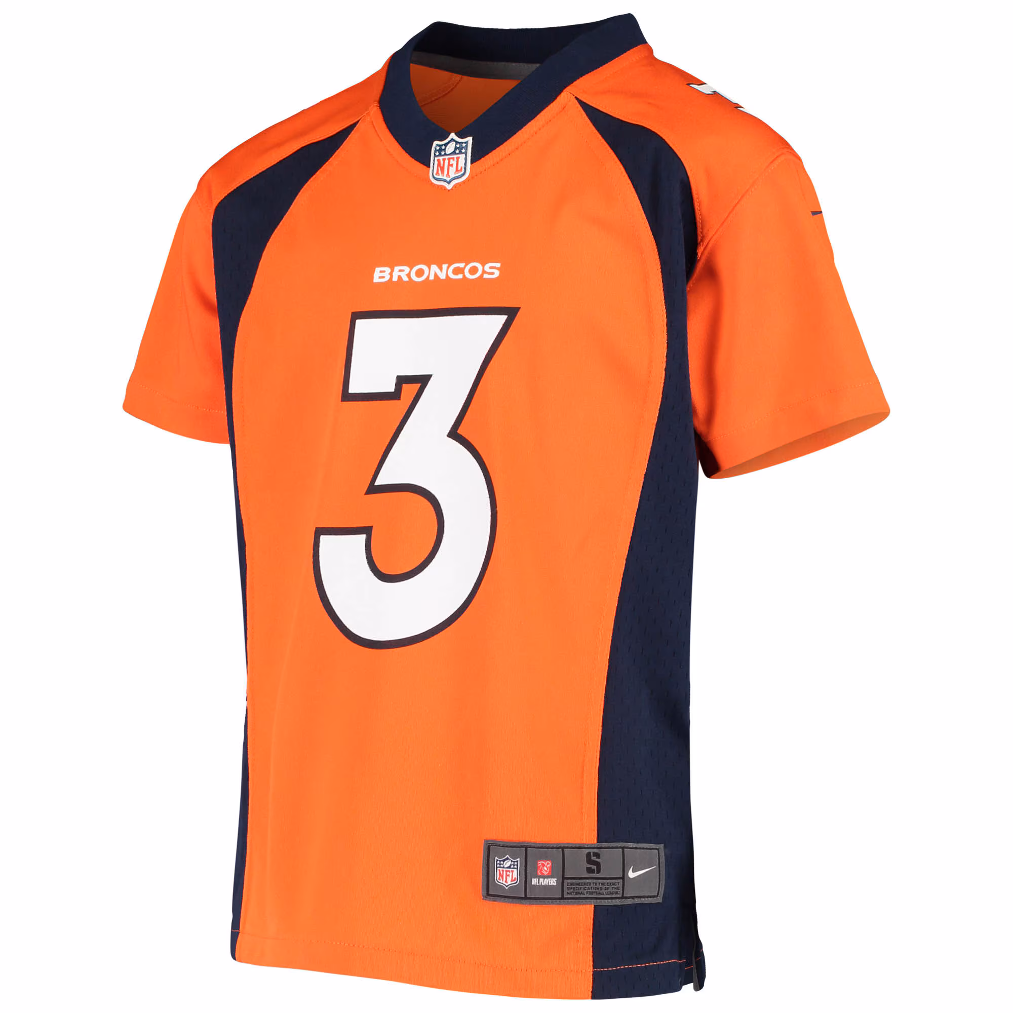 Drew Lock Denver Broncos Youth Player Game Jersey - Orange
