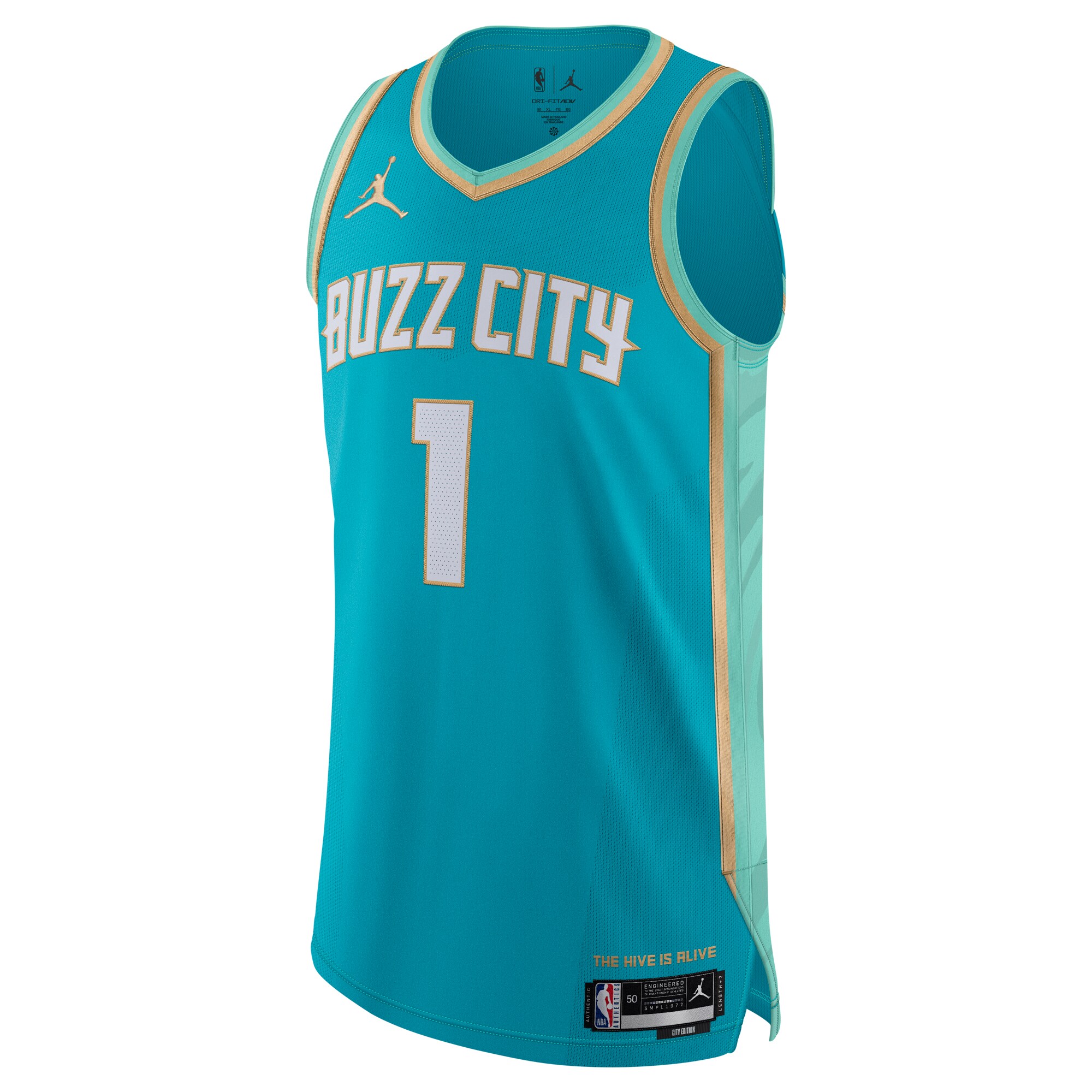 Men's Charlotte Hornets LaMelo Ball  Teal 2023/24 Authentic Jersey - City Edition