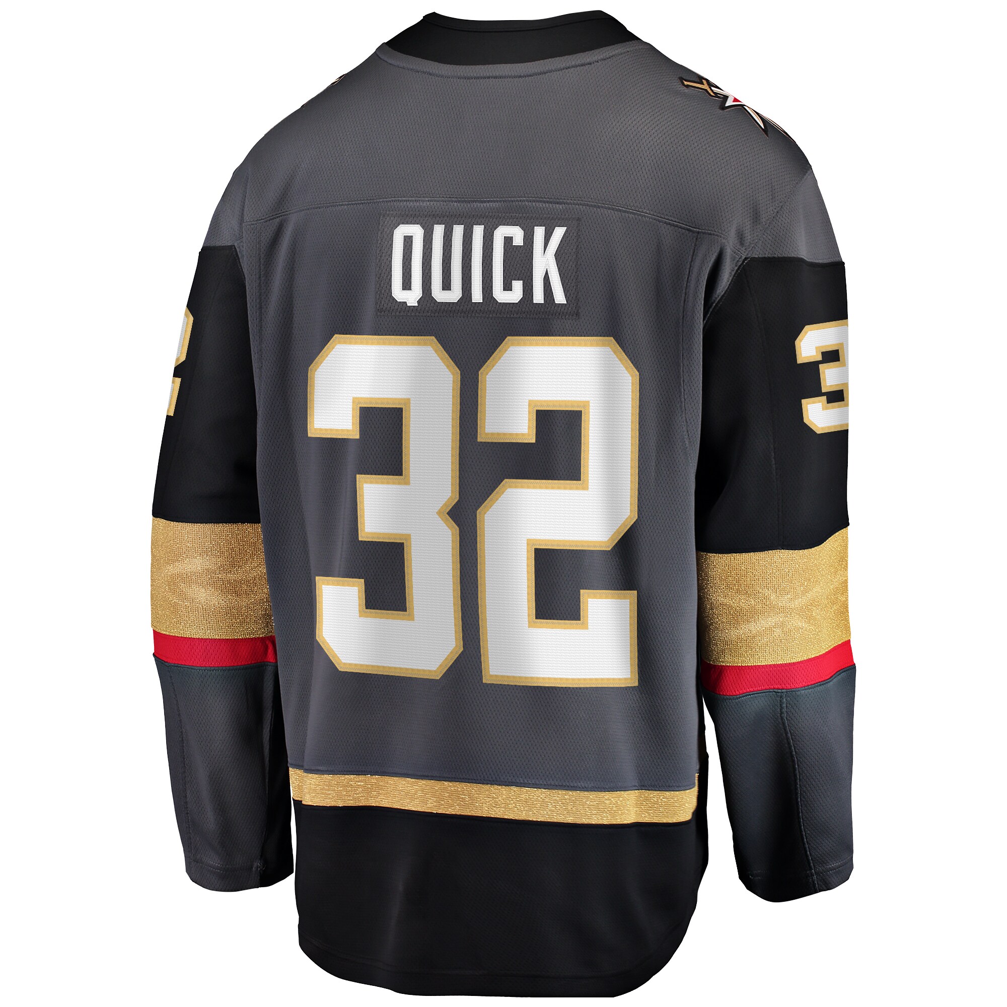 Jonathan Quick Vegas Golden Knights Home Breakaway Jersey - Gray