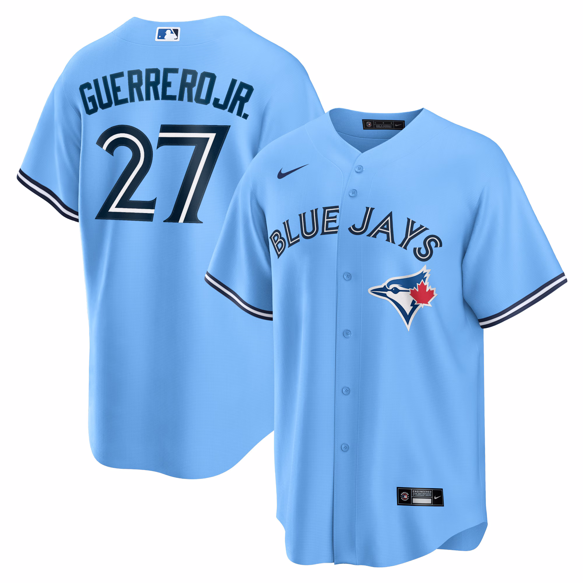 Vladimir Guerrero Jr. #27 Toronto Blue Jays Alternate Replica Player Jersey - Powder Blue