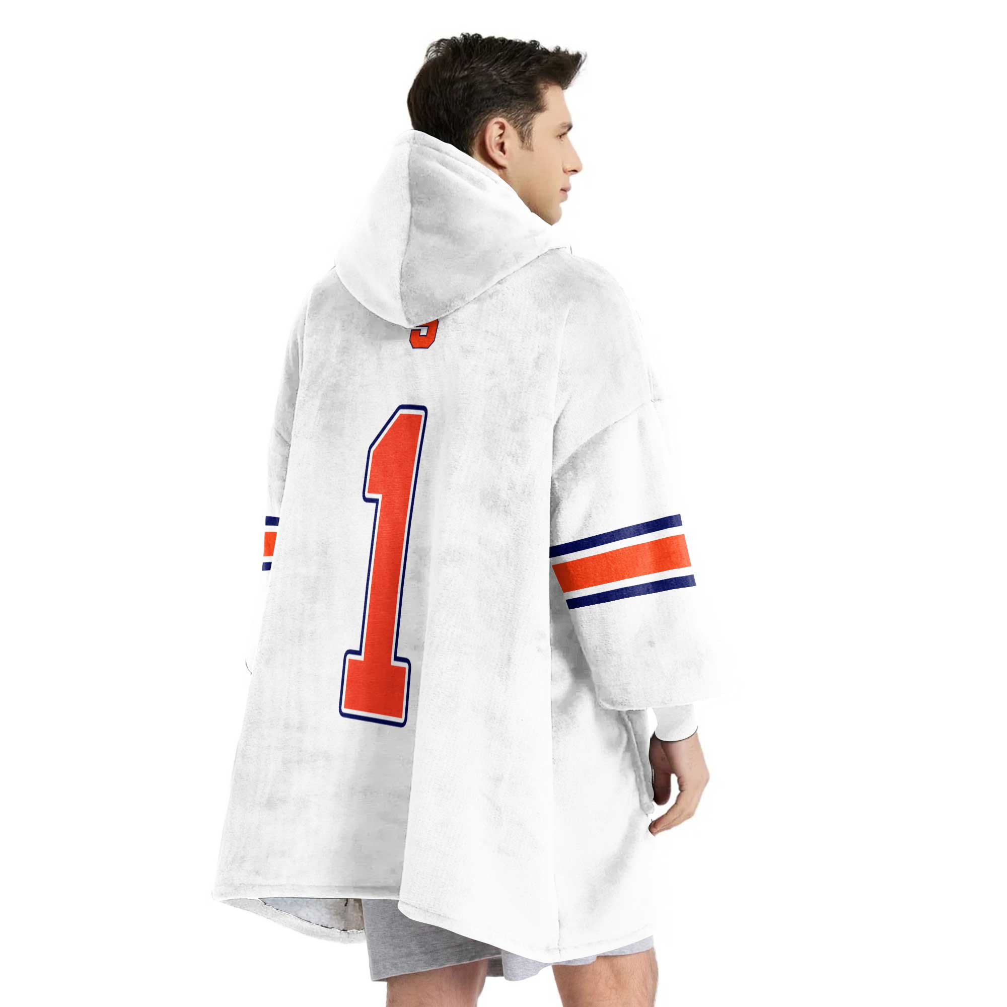 Adult #1 Syracuse Football Unisex Blanket Hoodie