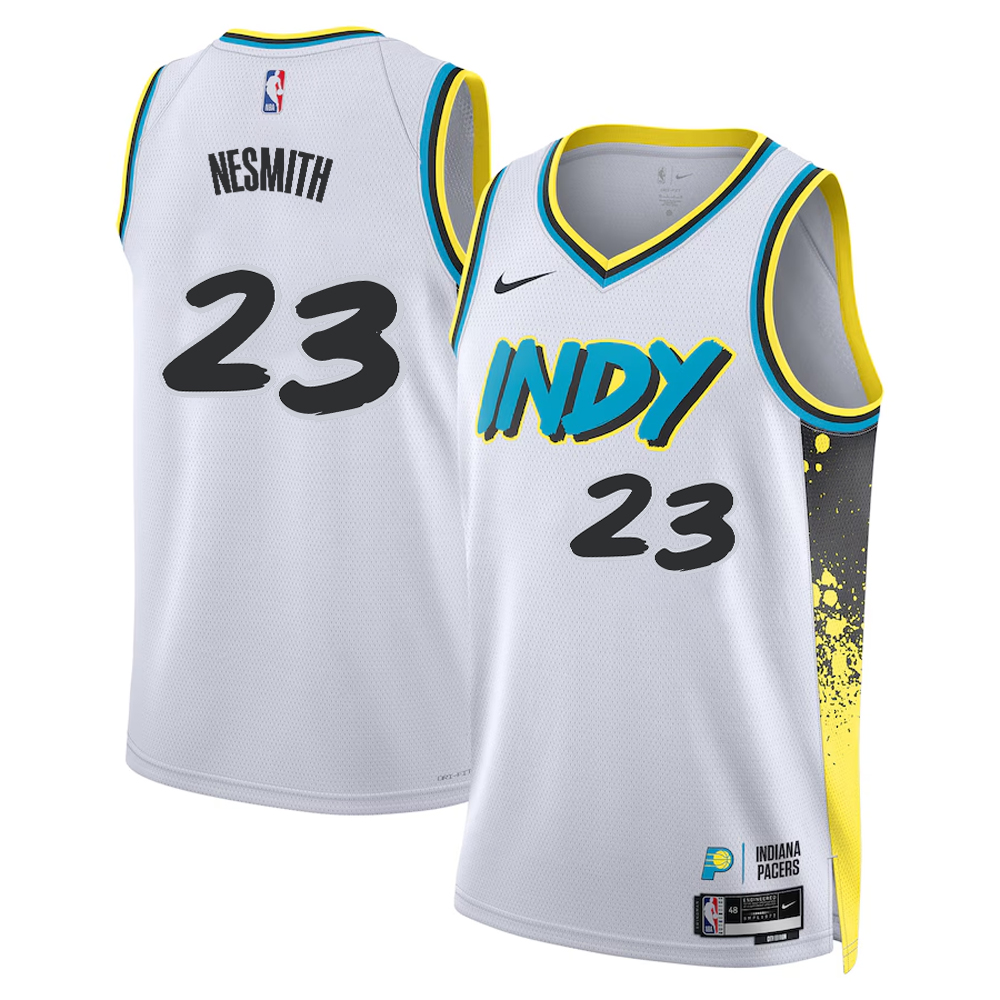 Unisex Indiana Pacers Aaron Nesmith  White 2024/25 Swingman Player Jersey - City Edition