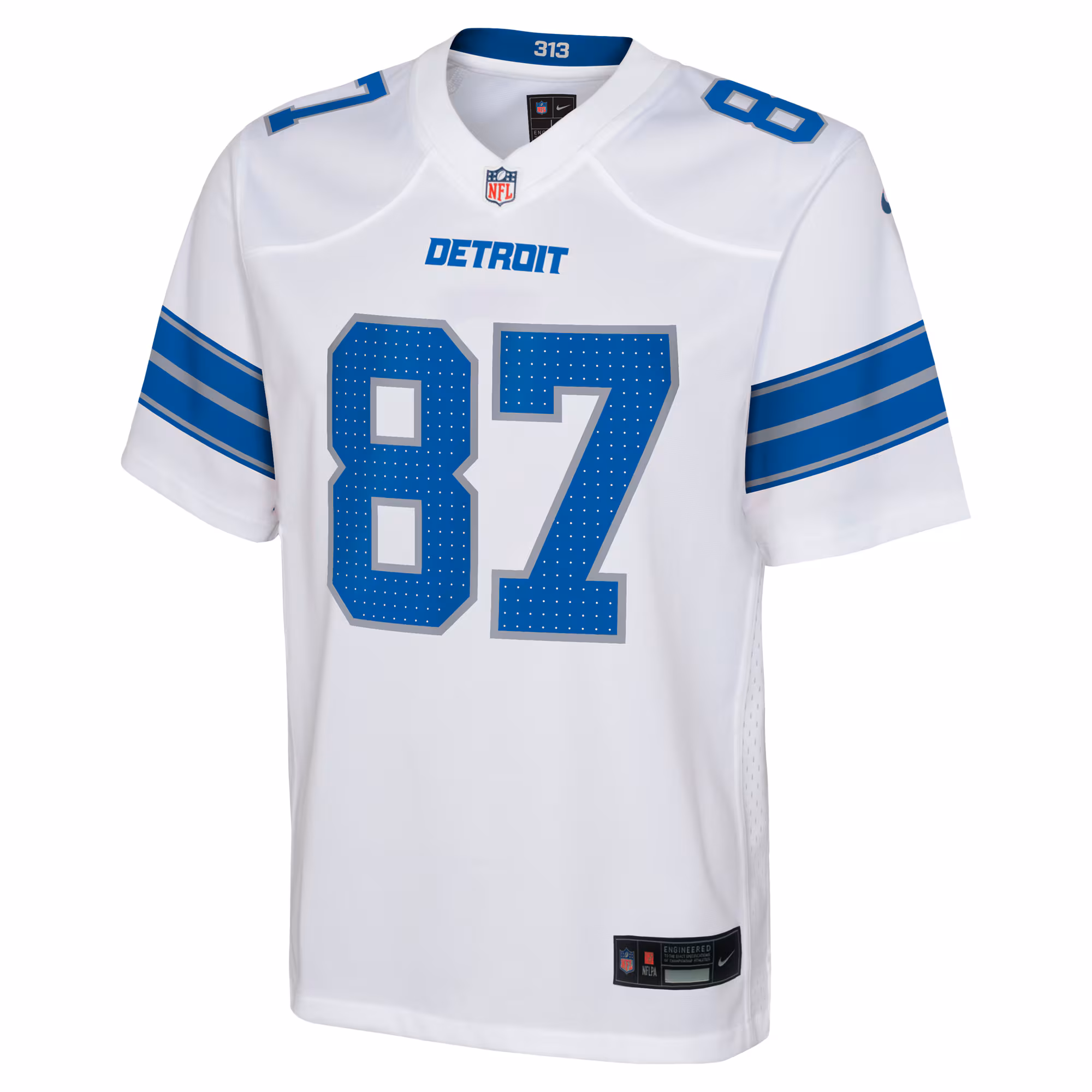 Sam LaPorta Detroit Lions Youth Player Game Jersey - White