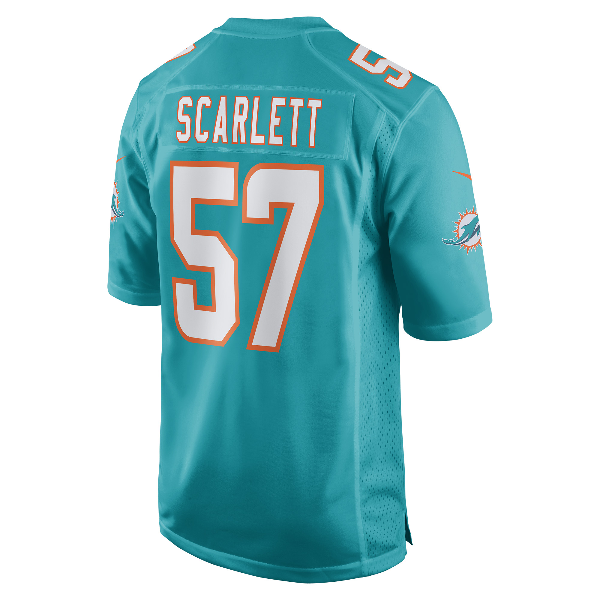 Brennan Scarlett Miami Dolphins Game Jersey - Aqua