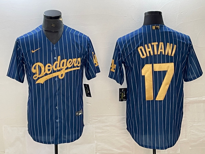 Men's Los Angeles Dodgers #17  Blue Shohei Ohtani Jersey