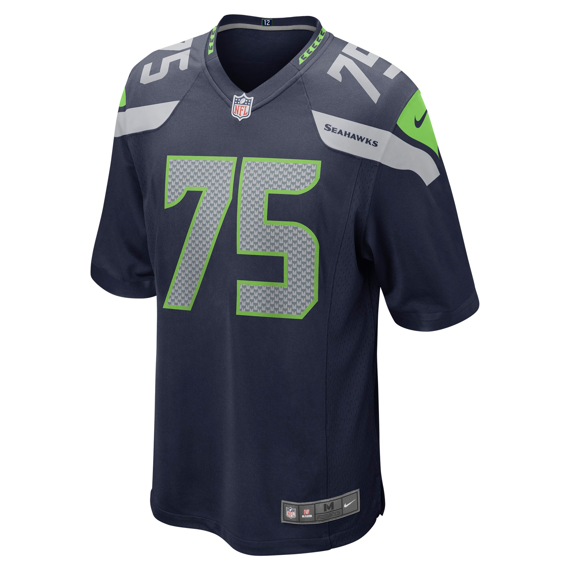 Greg Eiland Seattle Seahawks  Game Jersey - College Navy