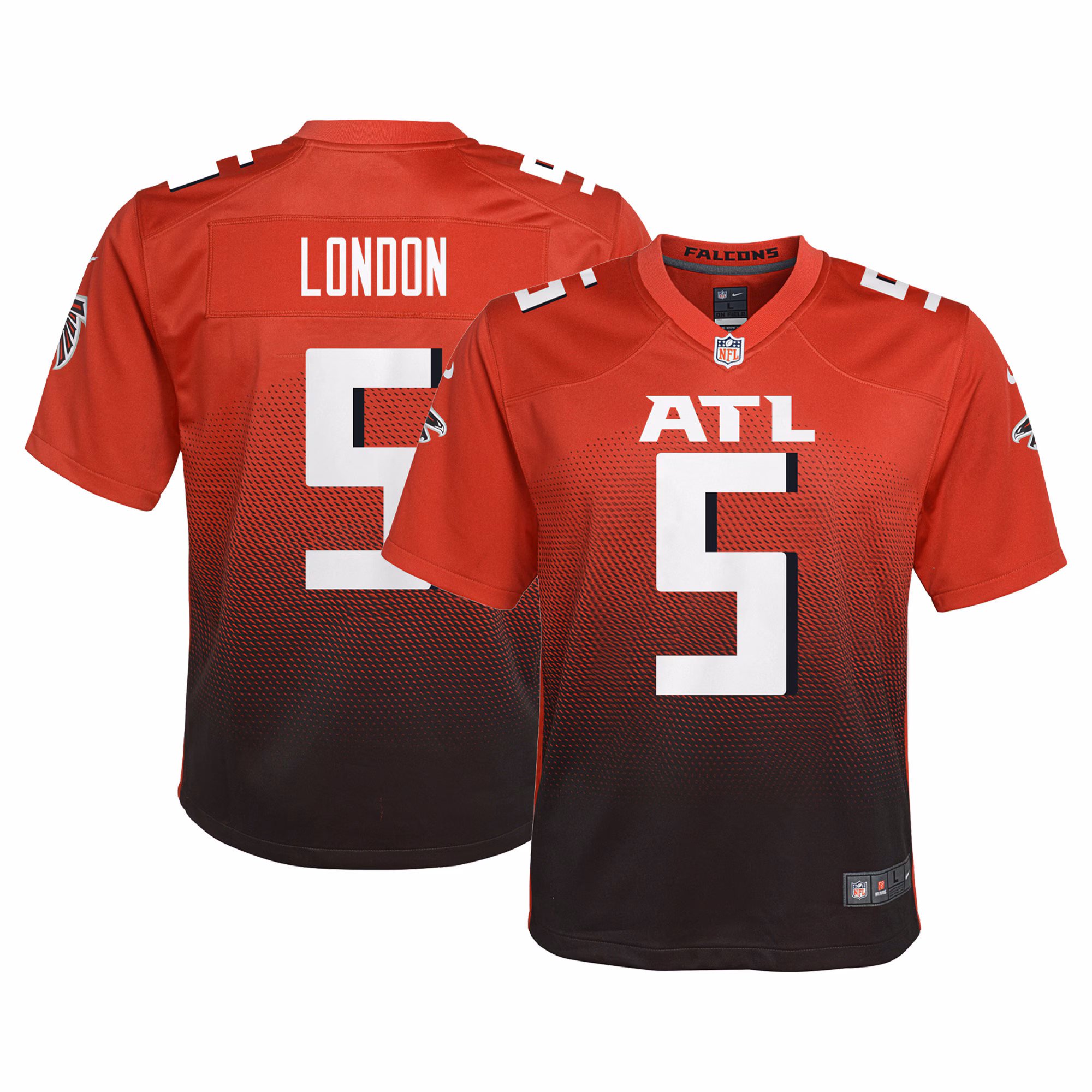 Drake London Atlanta Falcons Youth Game Jersey - Red