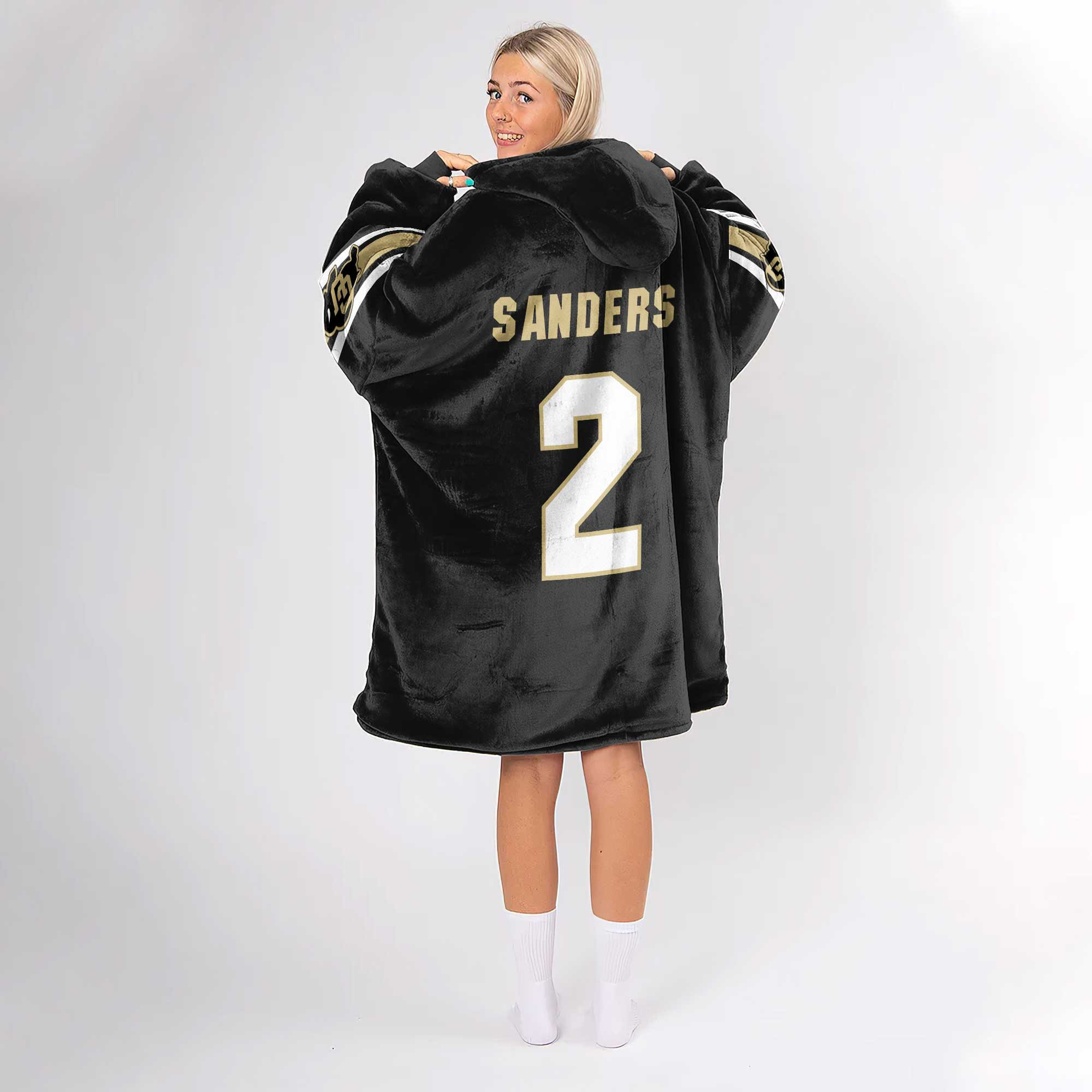 Adult 2 Colorado Football Unisex Blanket Hoodie