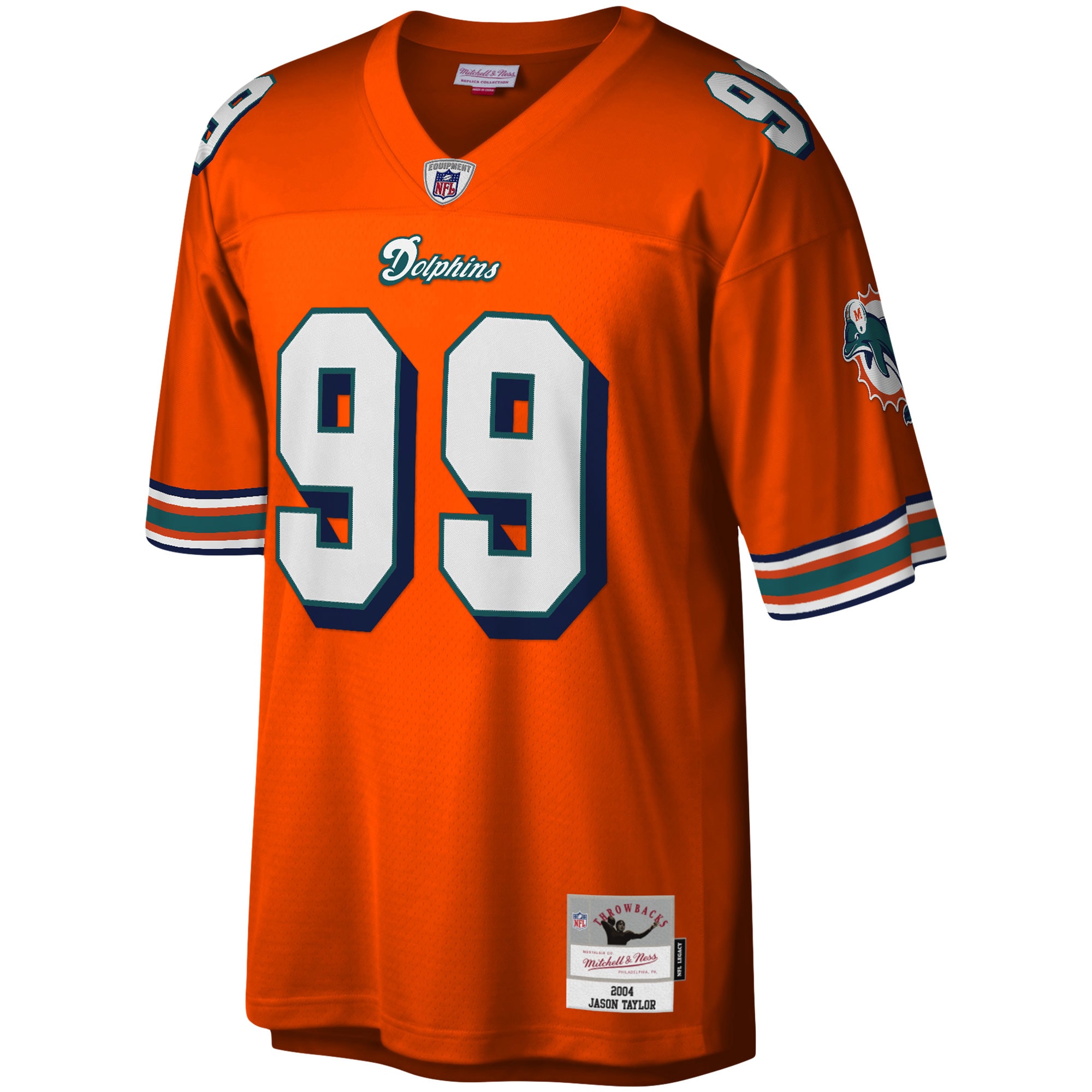 Jason Taylor Miami Dolphins Legacy Replica Jersey - Orange