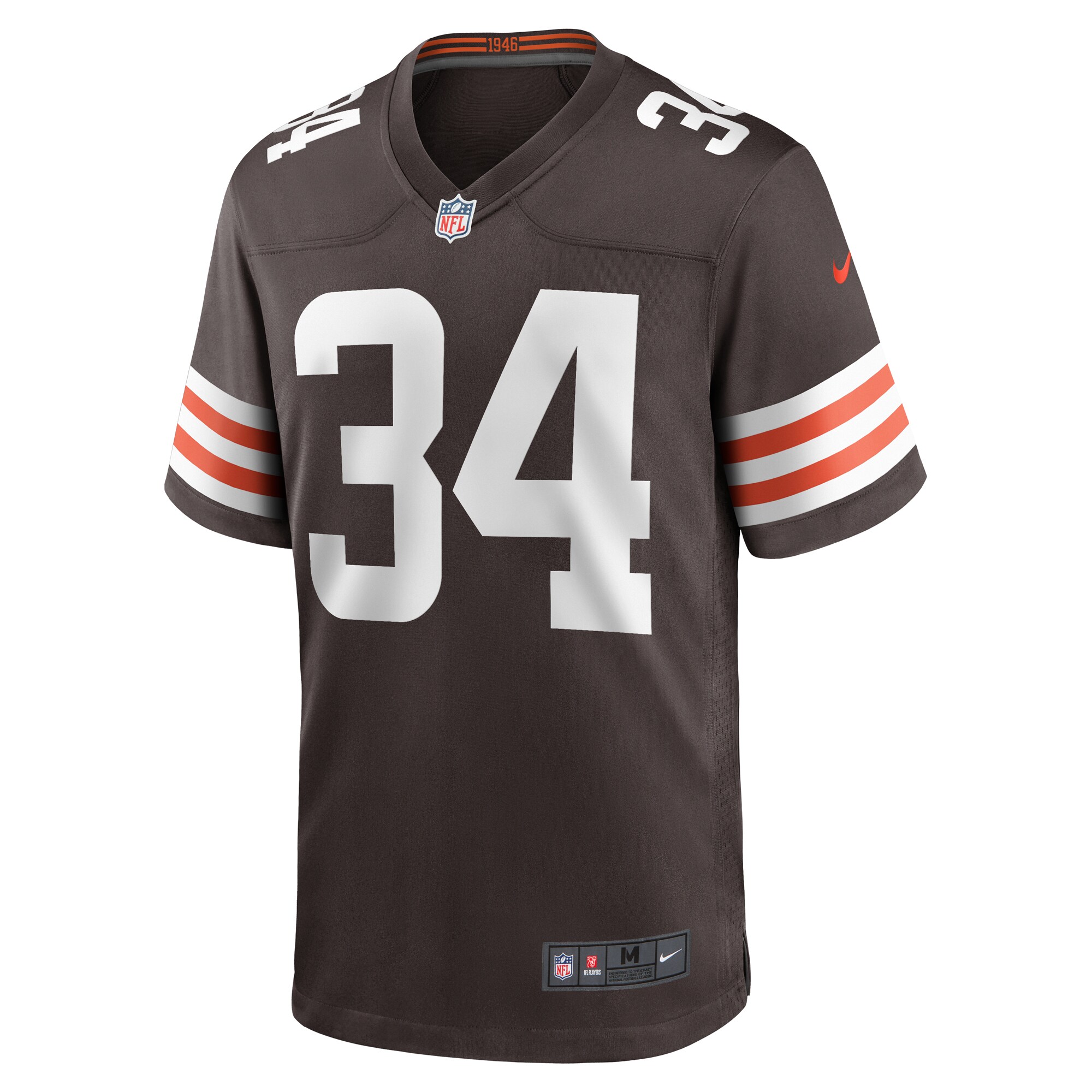 Jerome Ford Cleveland Browns Game Player Jersey - Brown