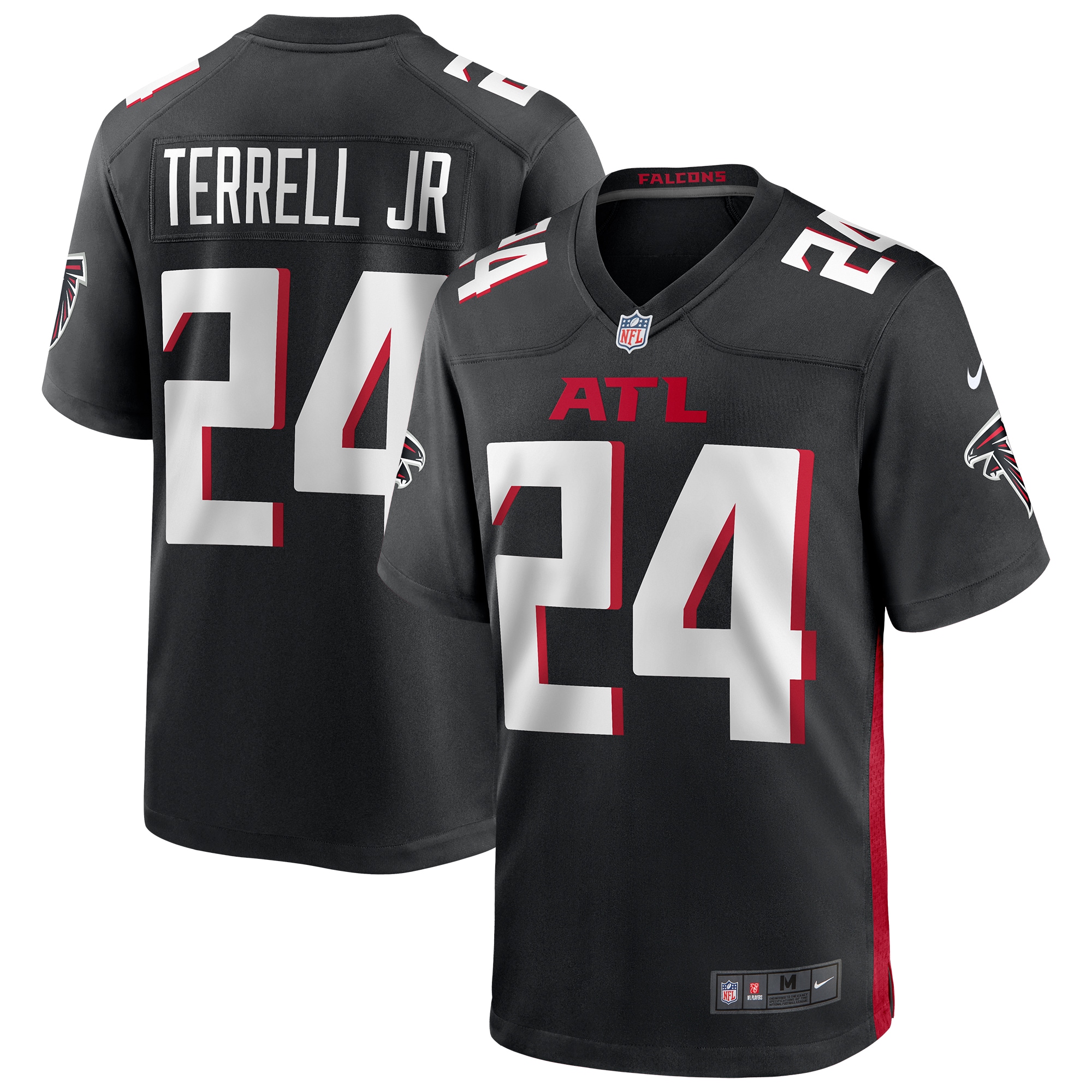A.J. Terrell Jr. Atlanta Falcons  Player Game Jersey - Black