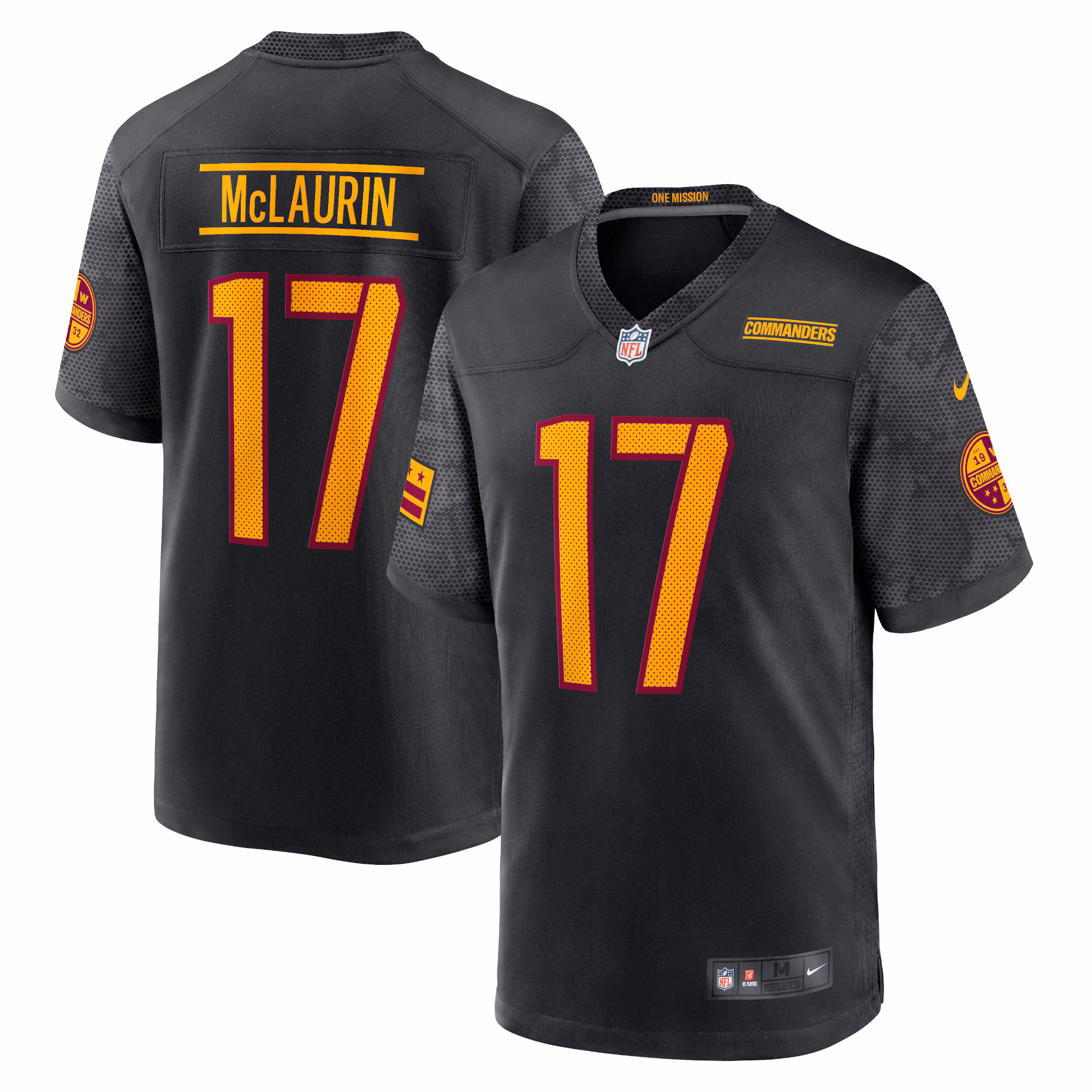 Terry McLaurin Washington Commanders Youth Game Jersey - Black