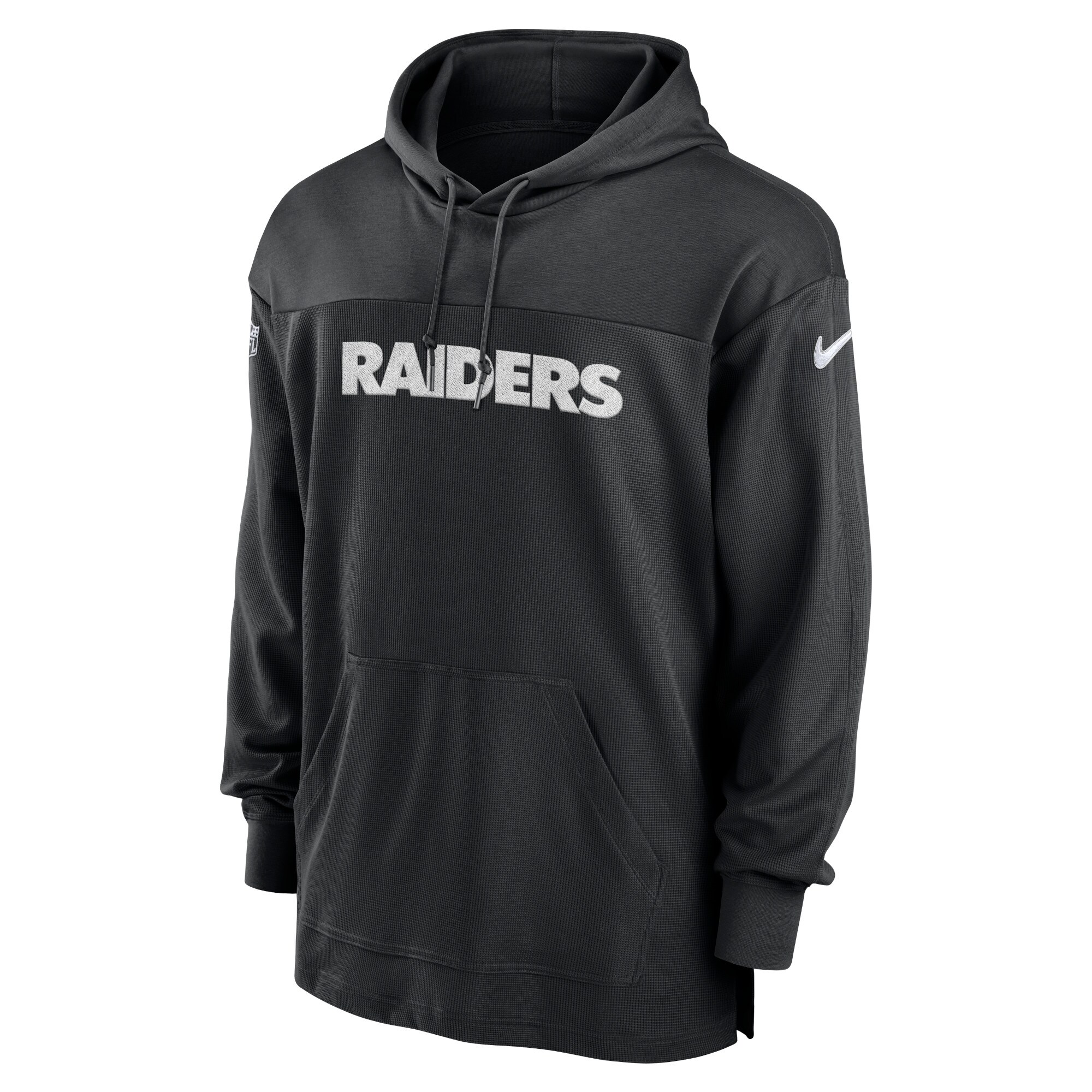 Las Vegas Raiders  2023 Sideline Lightweight Performance Hooded Top - Black