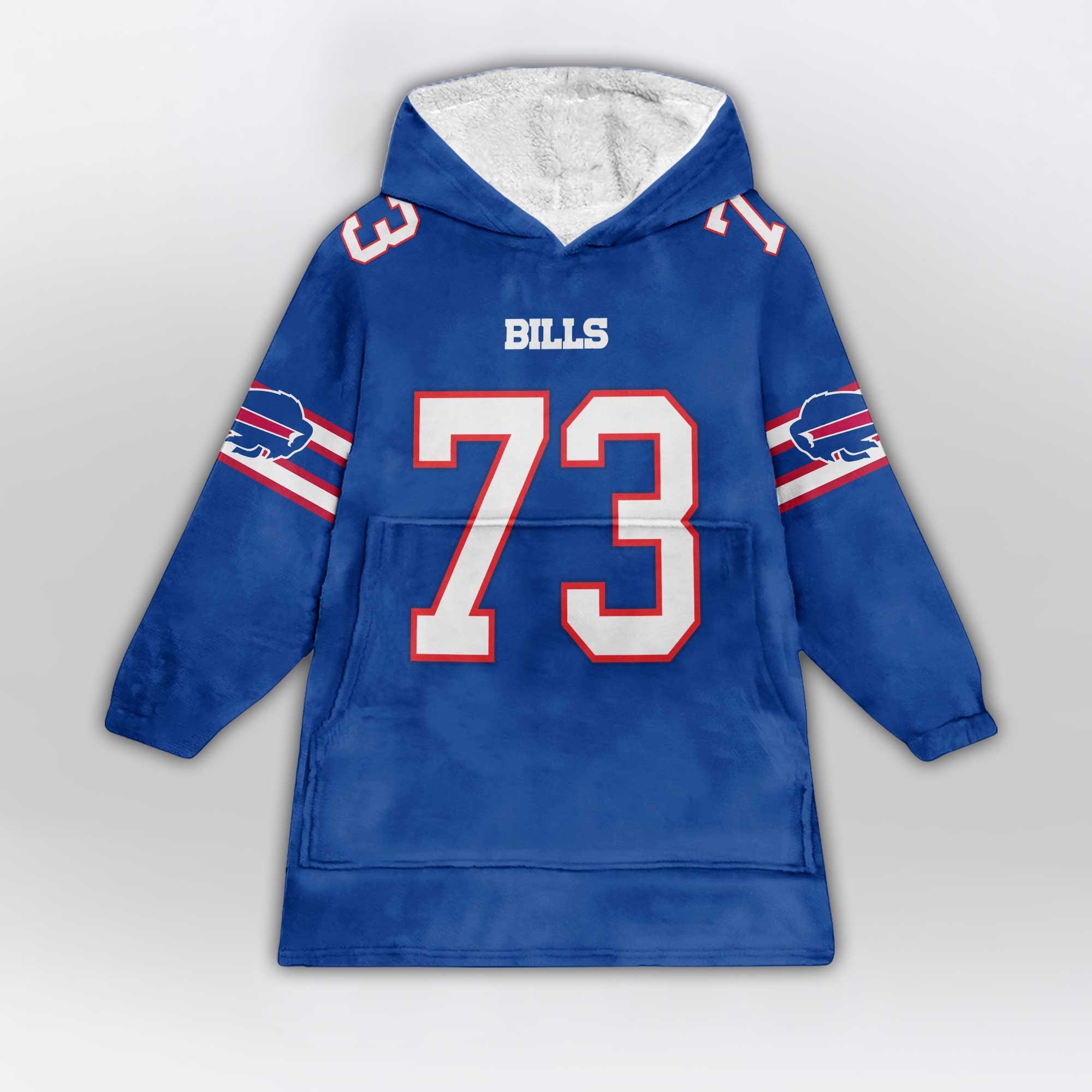 Kid 73 Buffalo Football Unisex Blanket Hoodie