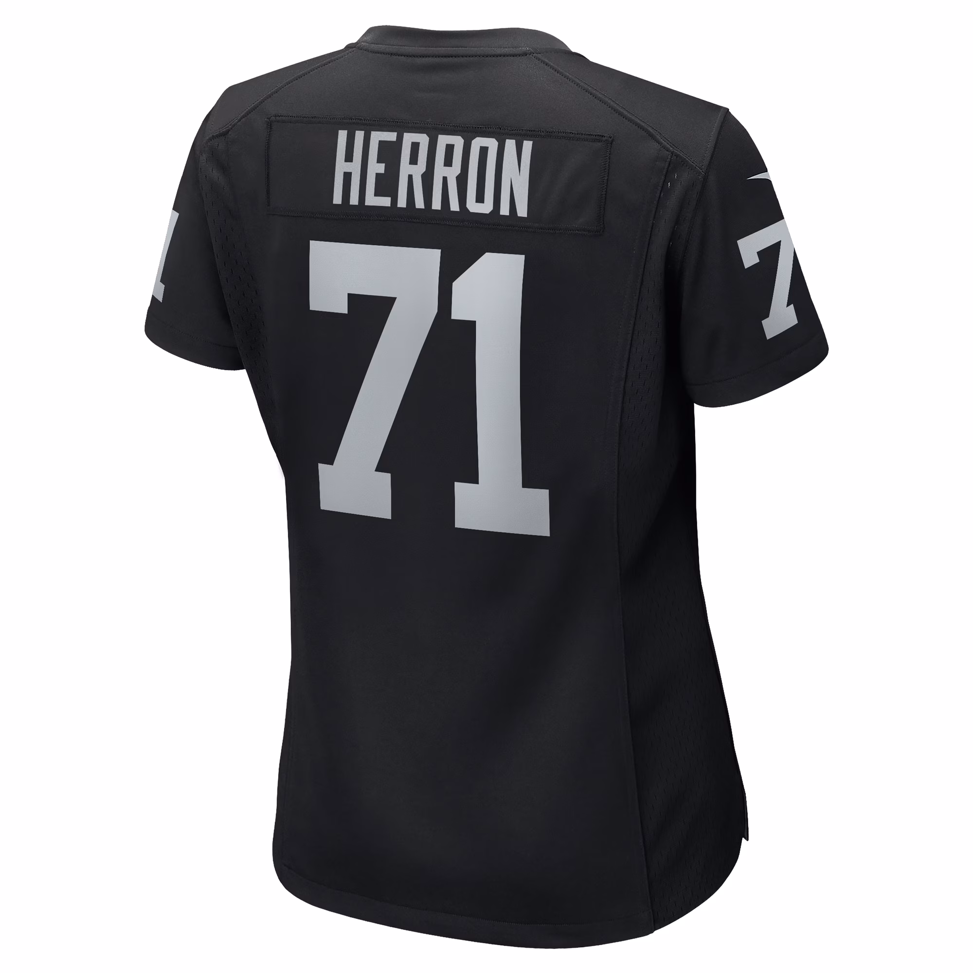 Justin Herron Las Vegas Raiders Women's Team Game Jersey -  Black