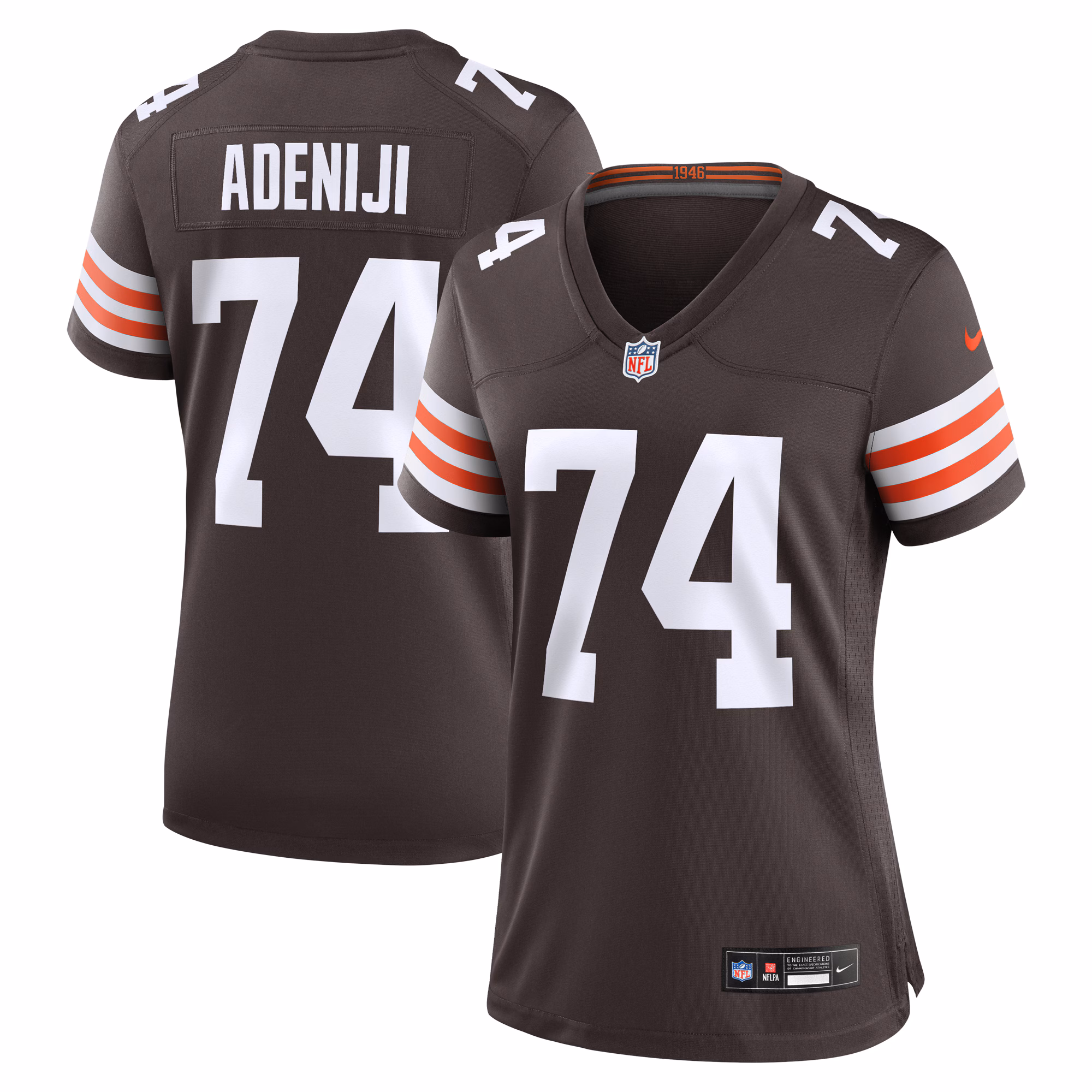 Hakeem Adeniji Cleveland Browns Women's  Game Jersey -  Brown