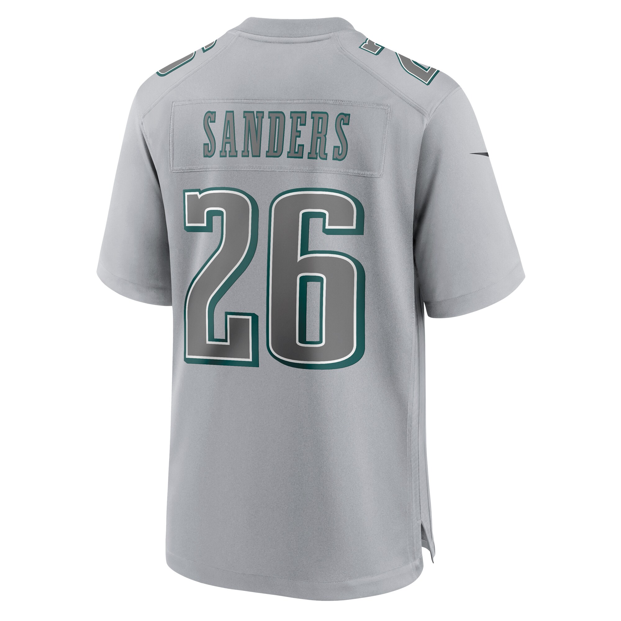 Miles Sanders Philadelphia Eagles  Super Bowl LVII Patch Atmosphere Fashion Game Jersey - Gray