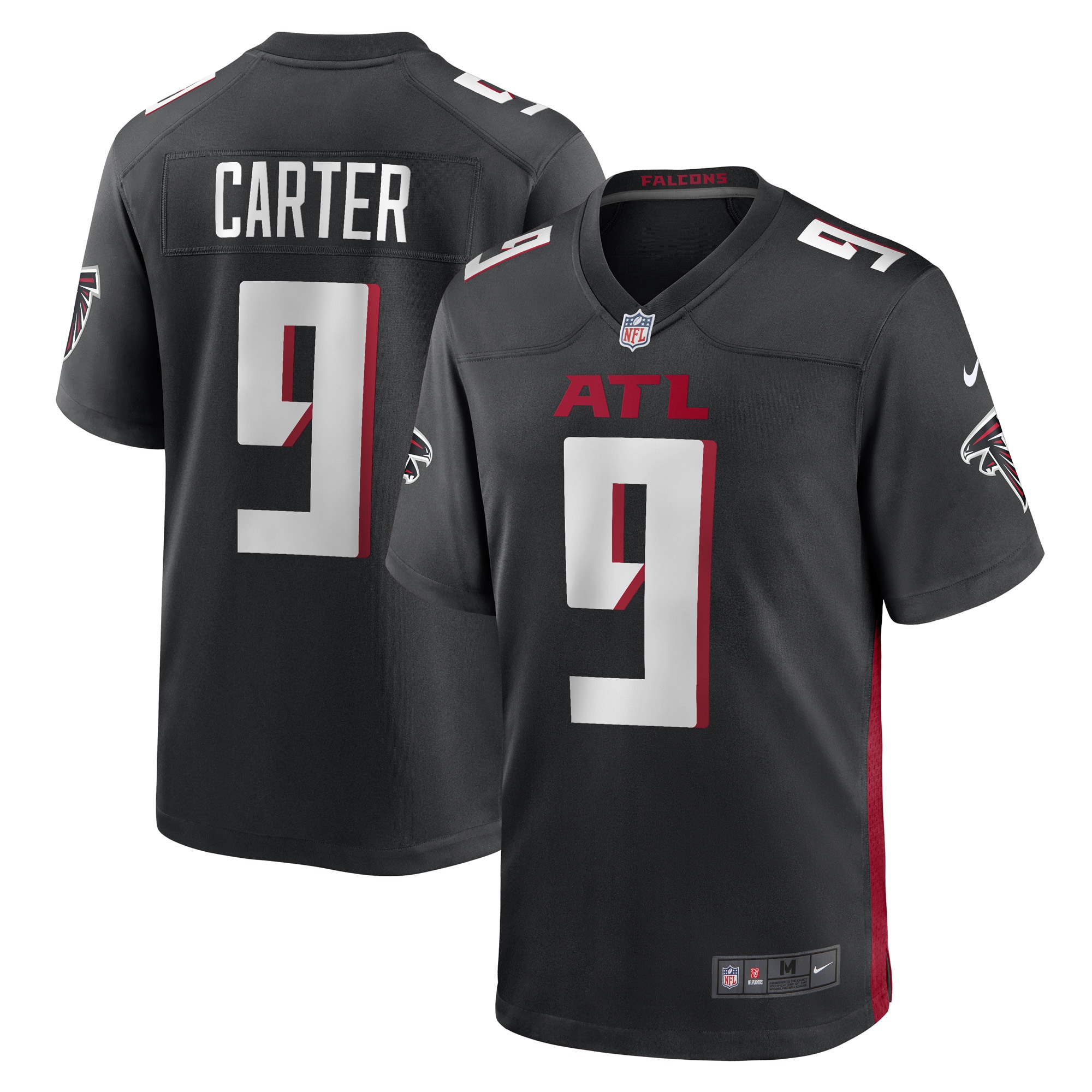 Lorenzo Carter Atlanta Falcons  Game Player Jersey - Black