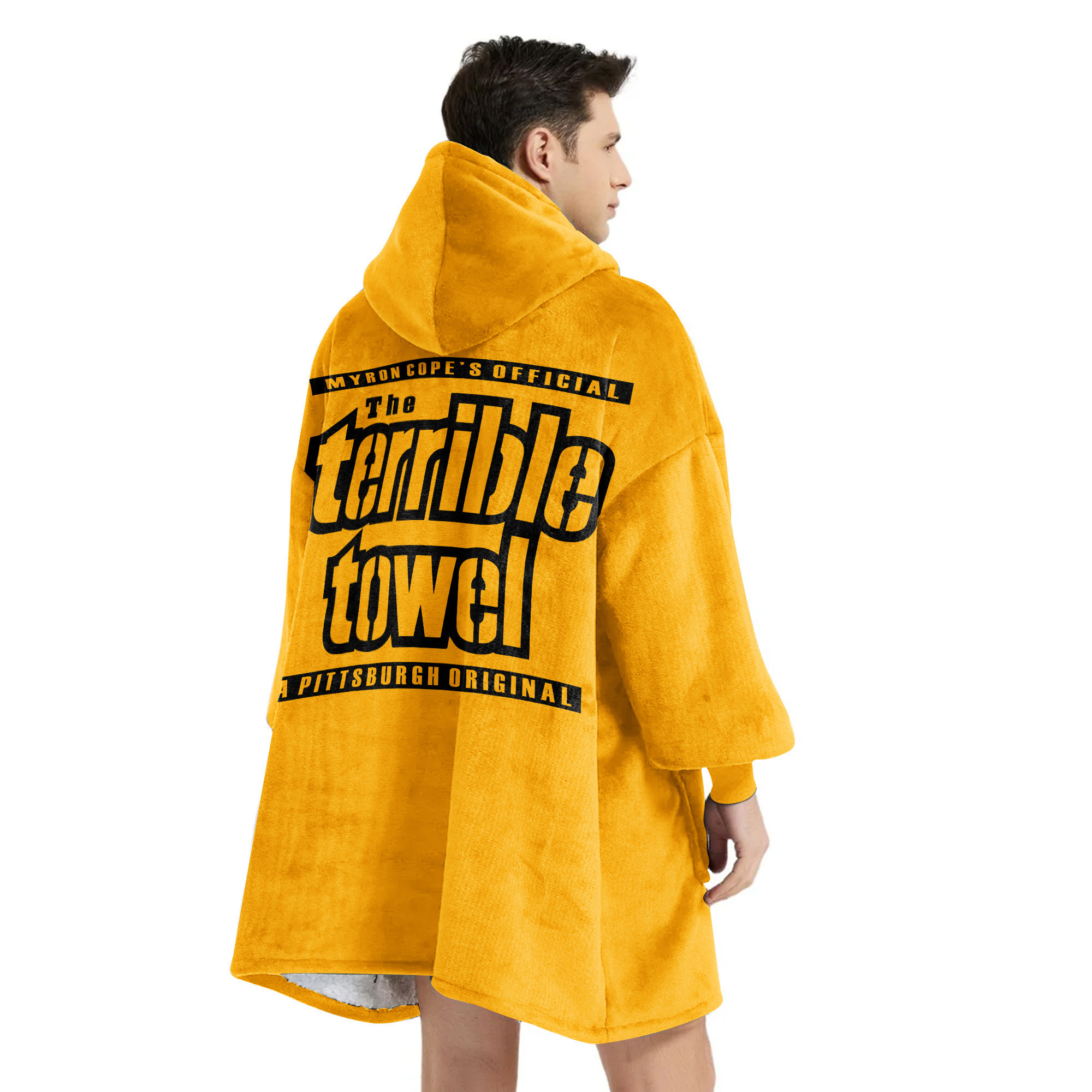 Adult Steel Curtain Pittsburgh Football Unisex Blanket Hoodie