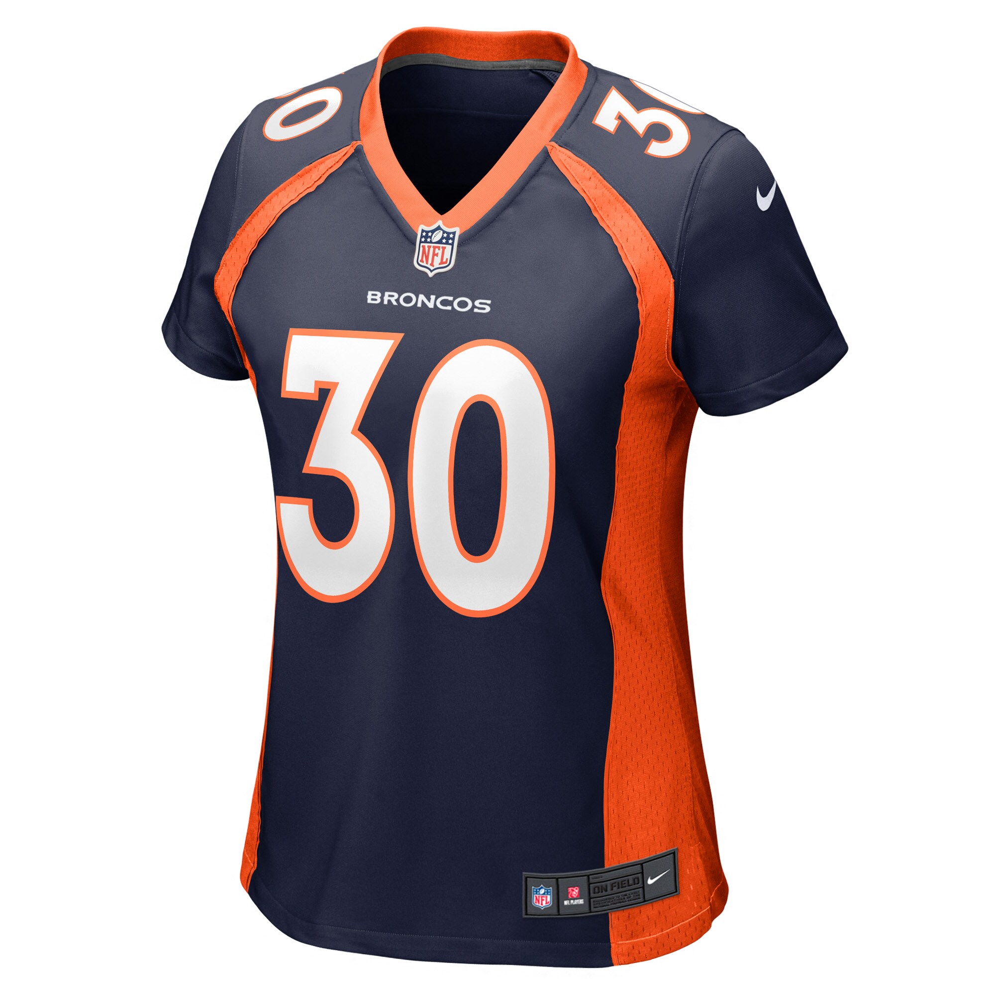 Terrell Davis Denver Broncos Women's Game Retired Player Jersey - Orange
