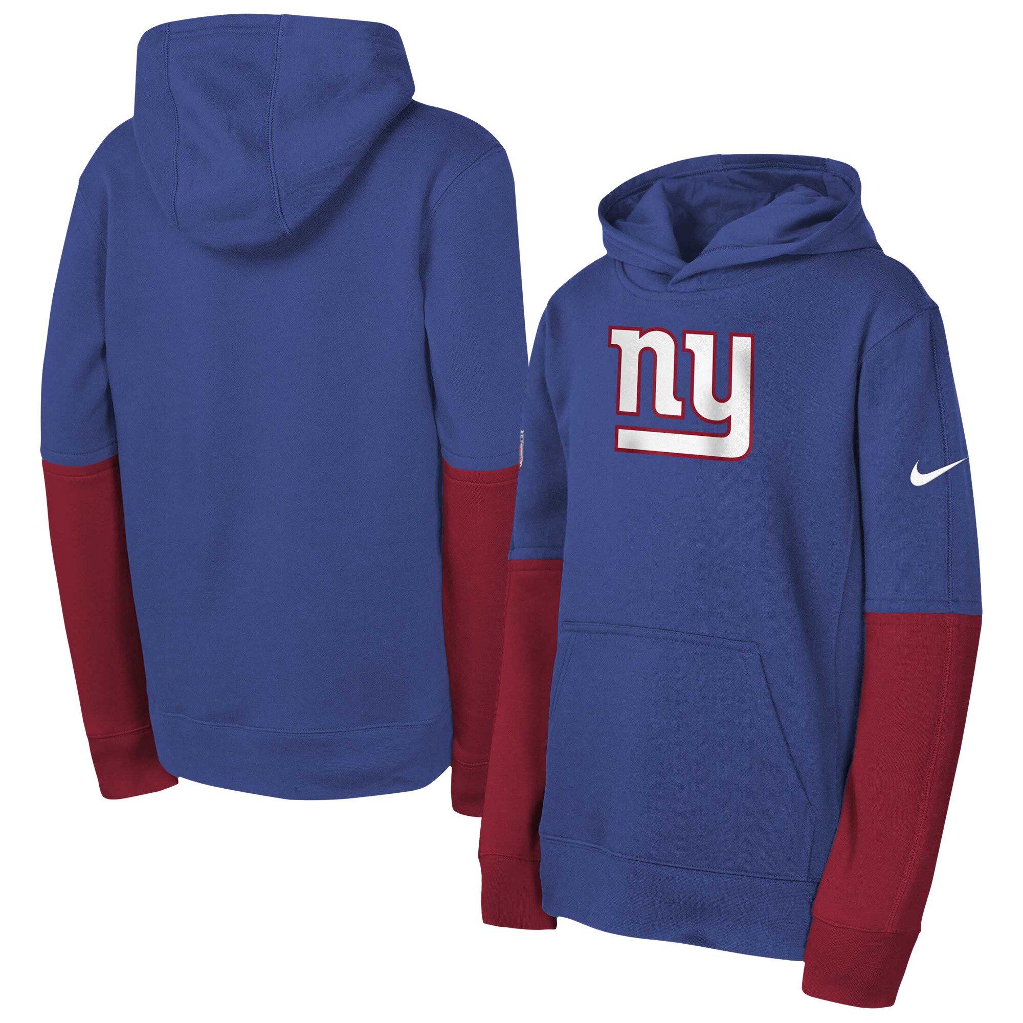 New York Giants Youth  Team Issue Club Pullover Hoodie - Blue