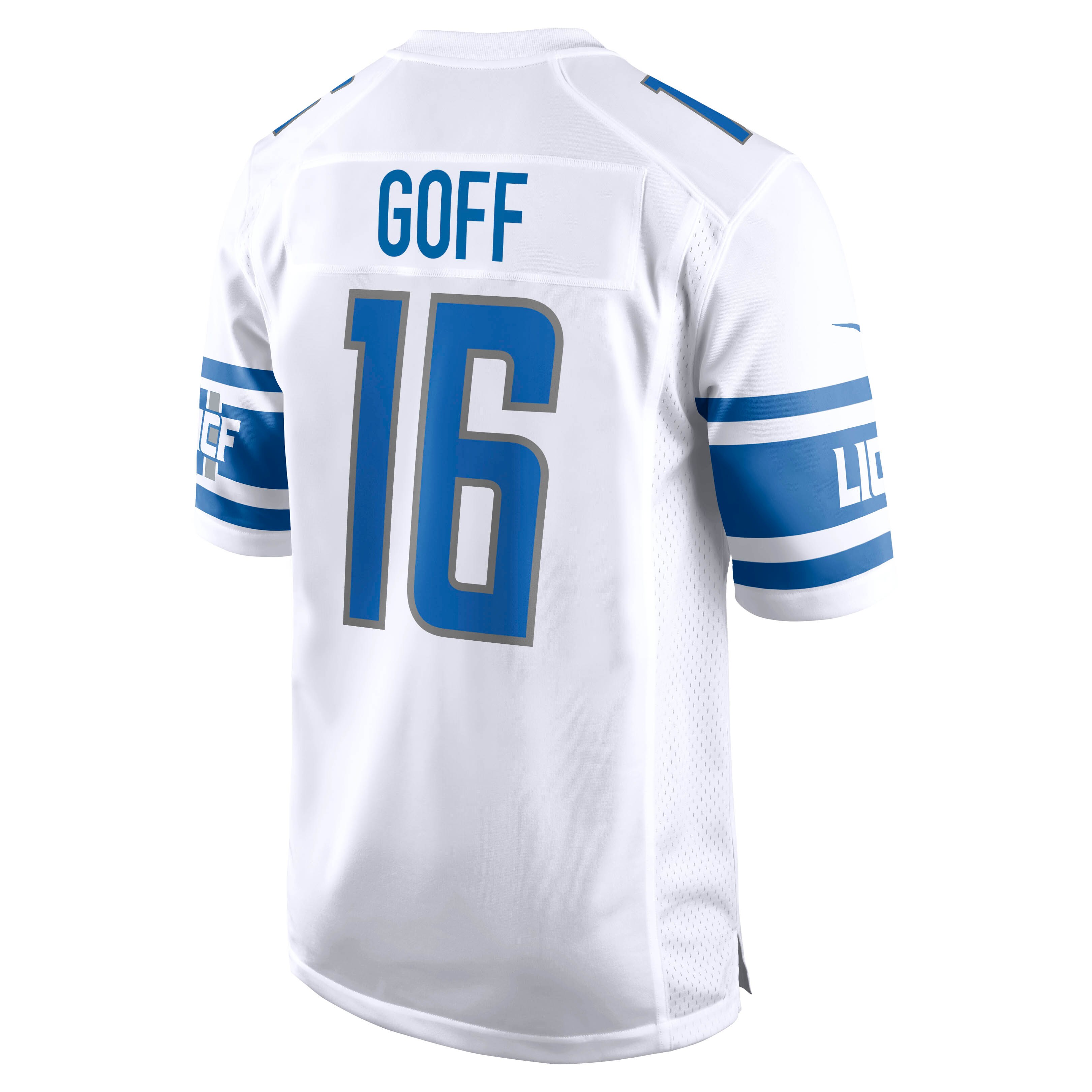 Jared Goff Detroit Lions  Game Jersey - White