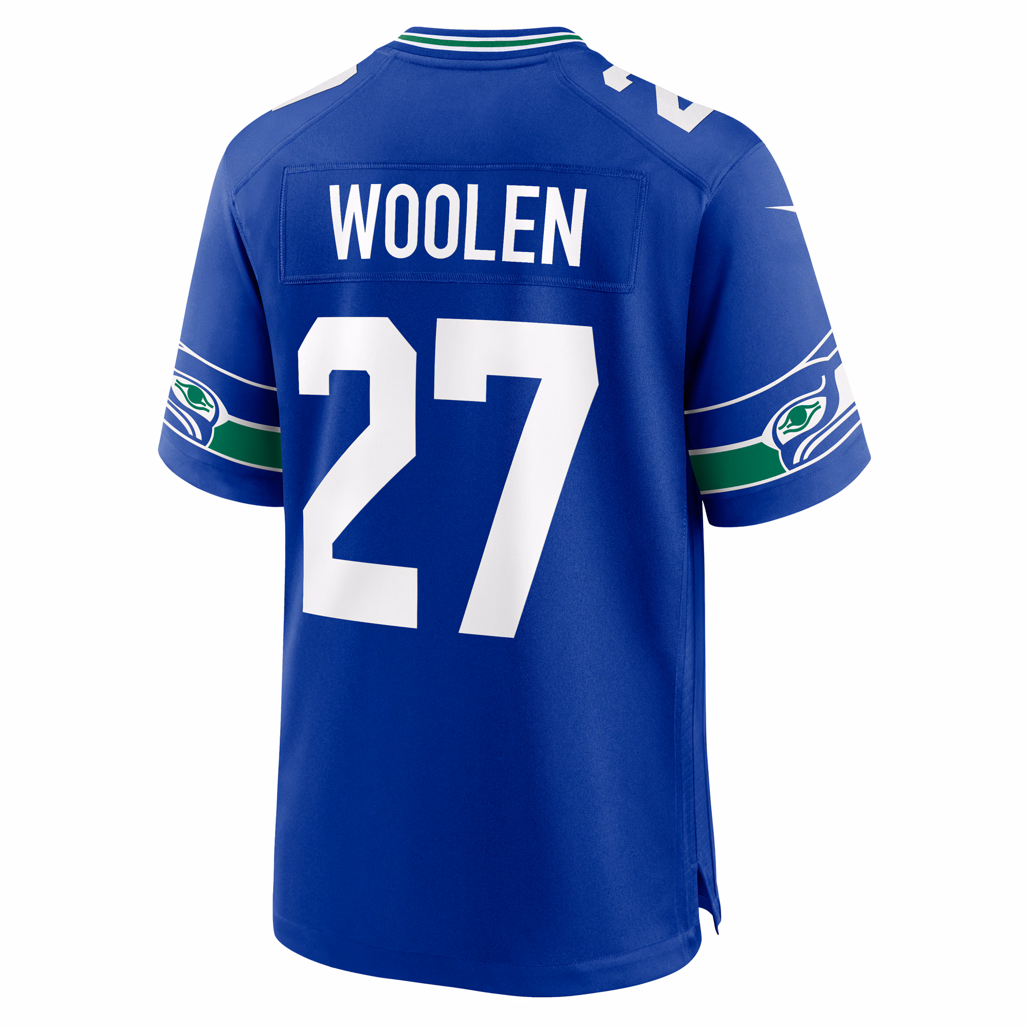 Tariq Woolen Seattle Seahawks Throwback Player Game Jersey - Royal