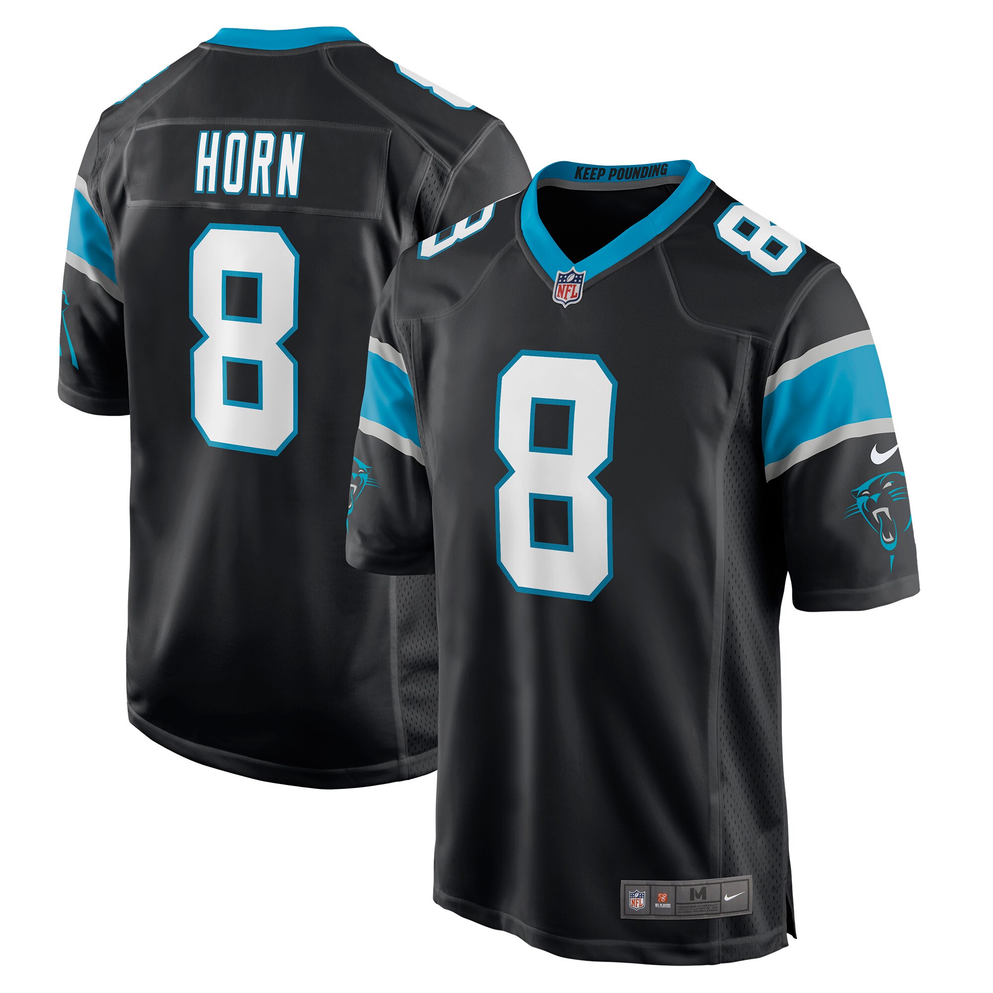 Jaycee Horn Carolina Panthers  Game Jersey - Black