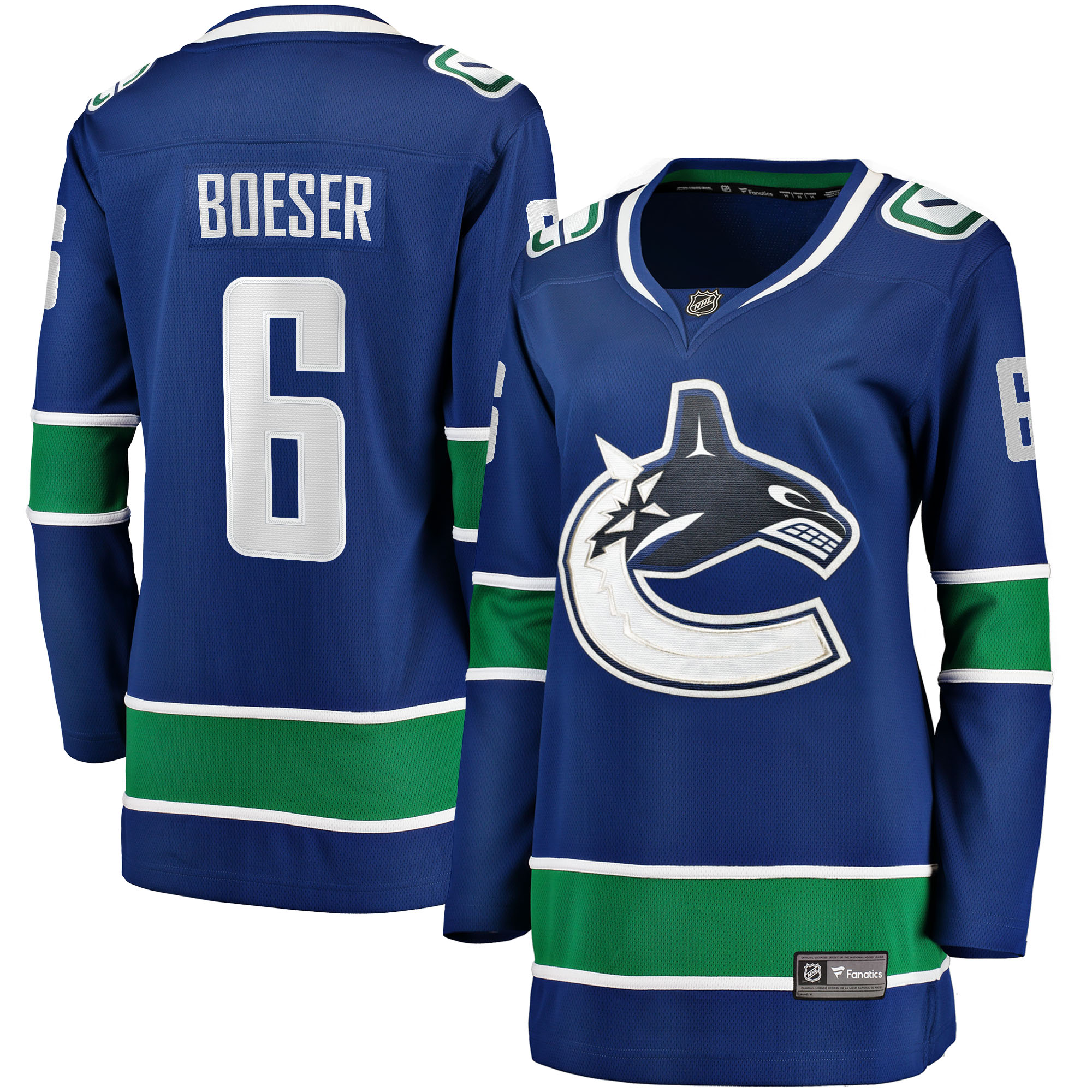 Brock Boeser Vancouver Canucks Women's Home Breakaway Jersey - Blue