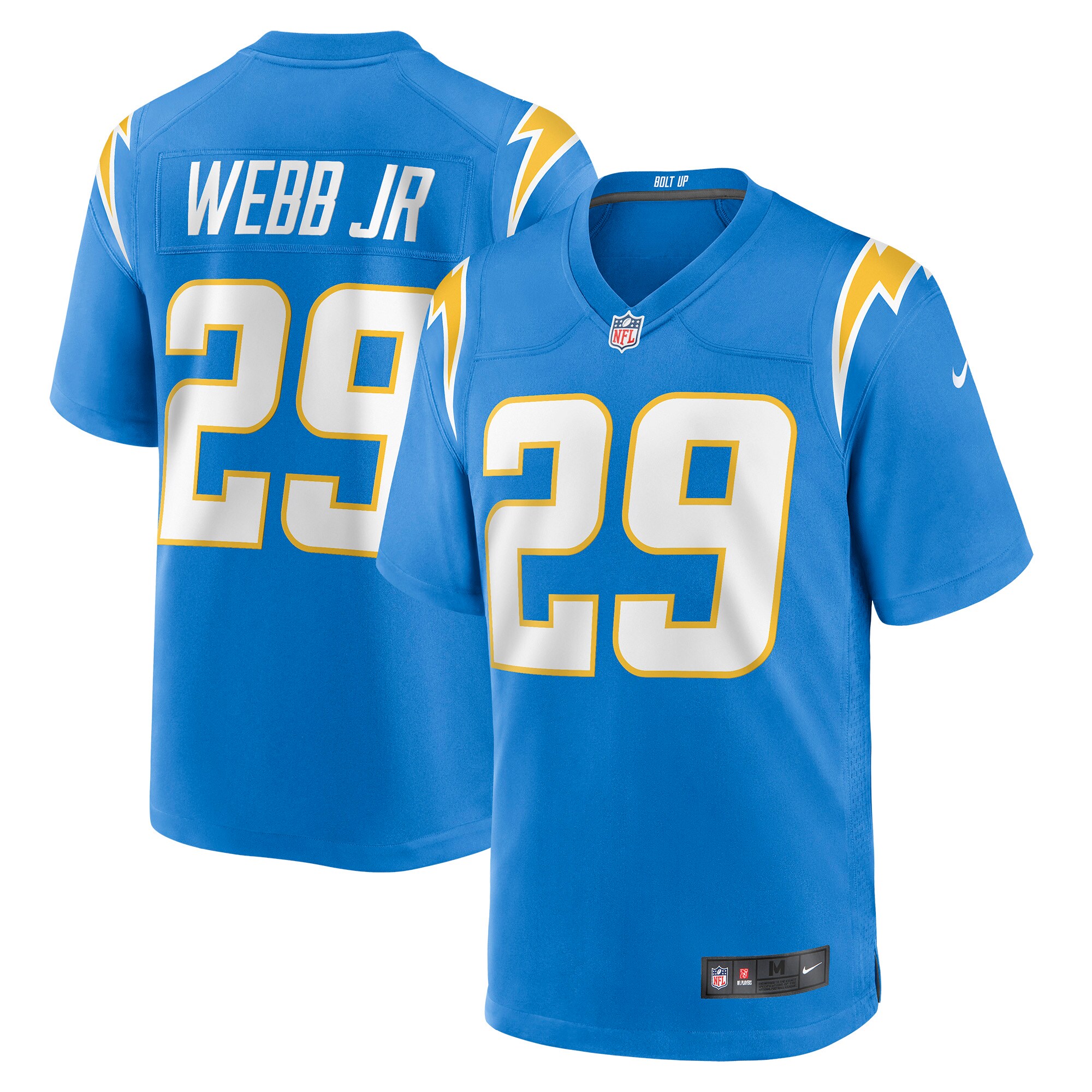 Mark Webb Jr. Los Angeles Chargers  Game Jersey - Powder Blue