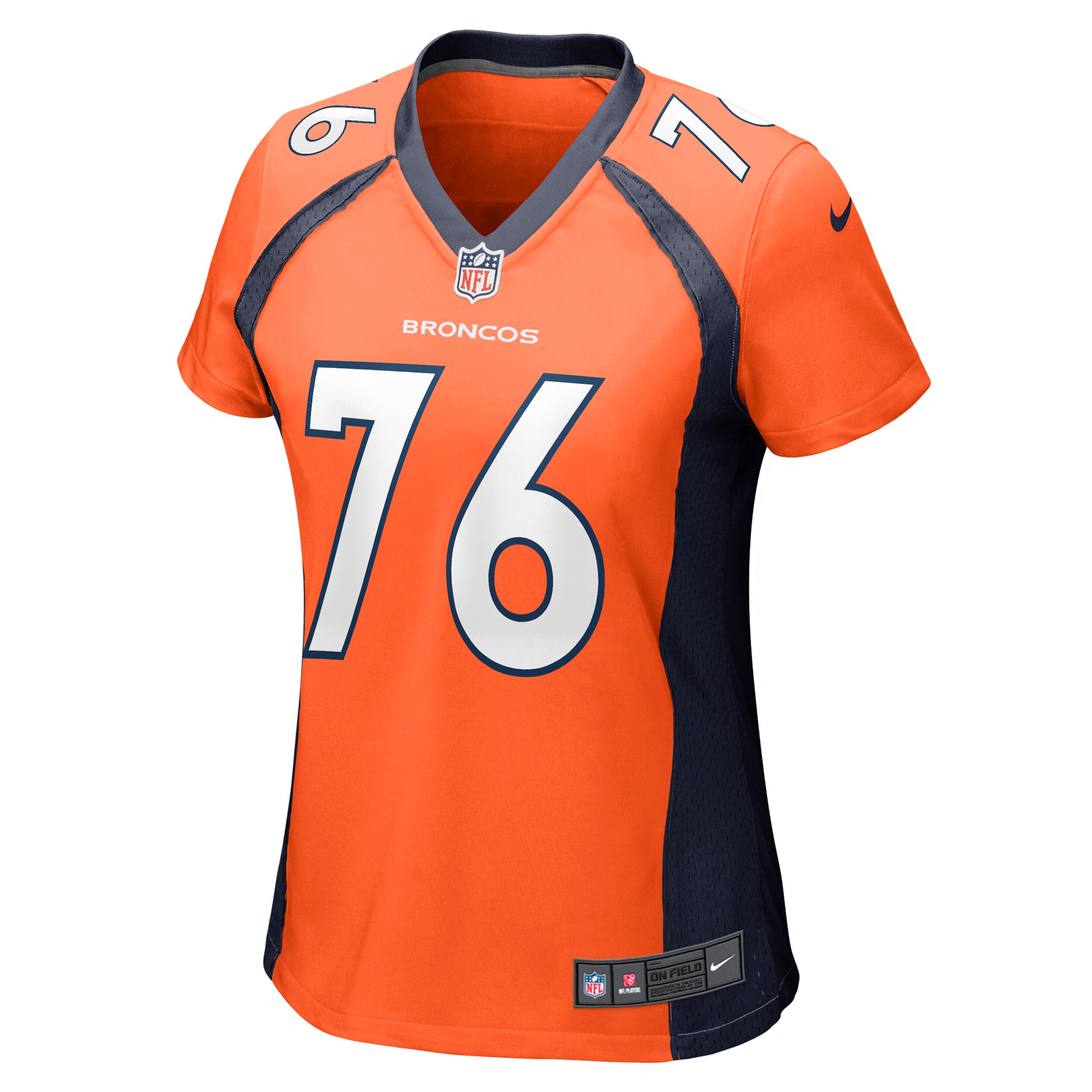 Calvin Anderson Denver Broncos  Women's Game Jersey - Orange