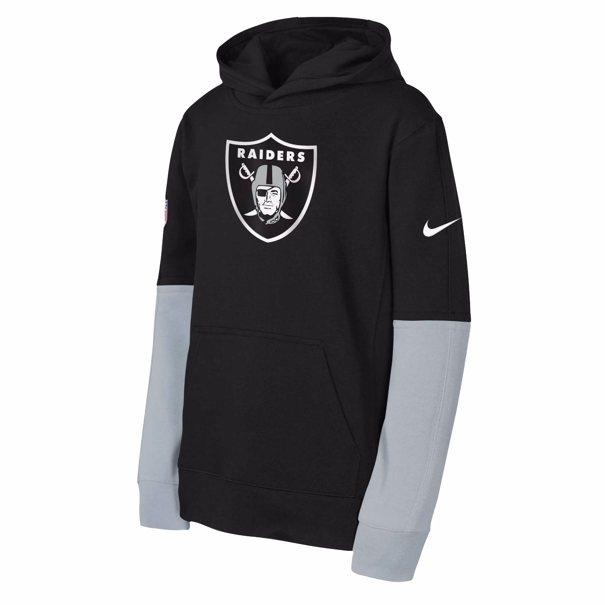 Las Vegas Raiders Youth  Team Issue Club Pullover Hoodie - Black